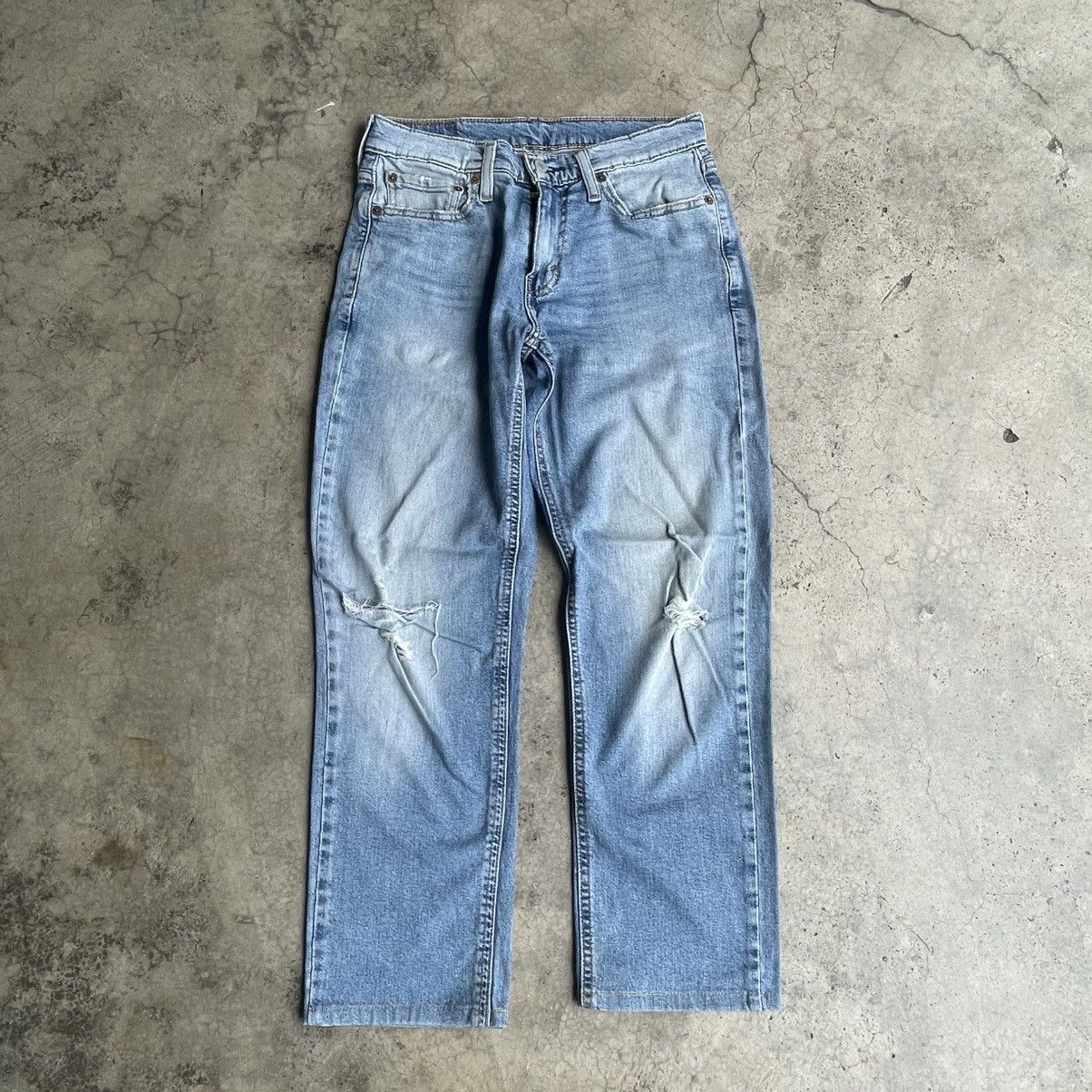 Levi's Vintage Clothing 🔥Vintage Levis 541 Stoned Washed Ripped Distress Denim Jeans Size US 29 - 1 Thumbnail