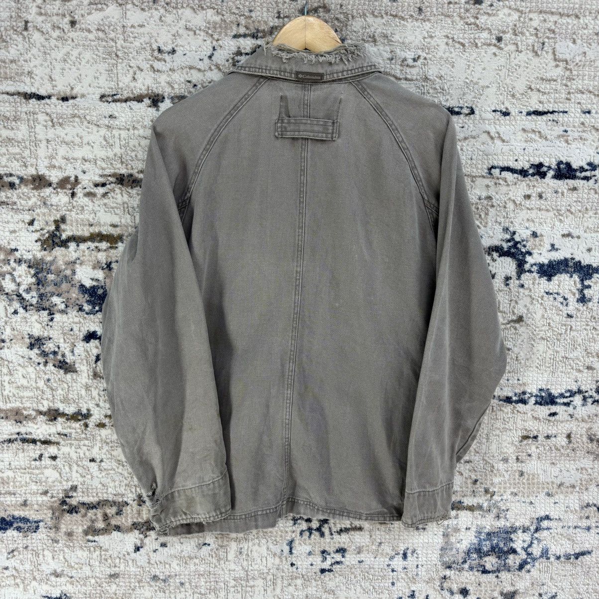 Columbia × Vintage Vintage Columbia Workwear Distressed Denim Jacket Size US M / EU 48-50 / 2 - 16 Thumbnail