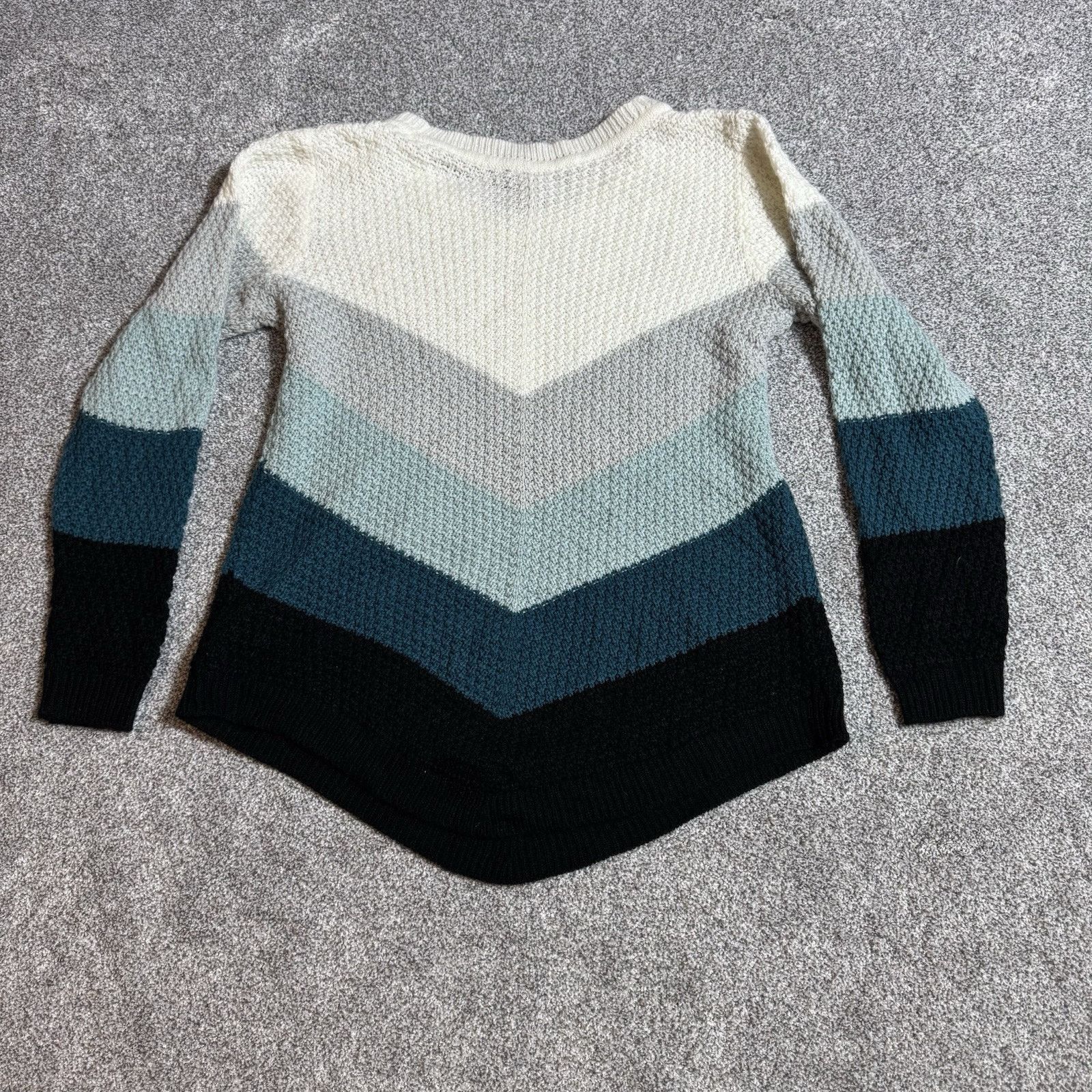 Other Lagenlook Boho Sweater Women Large Chevron Grandpacore Retro Size L / US 10 / IT 46 - 7 Thumbnail