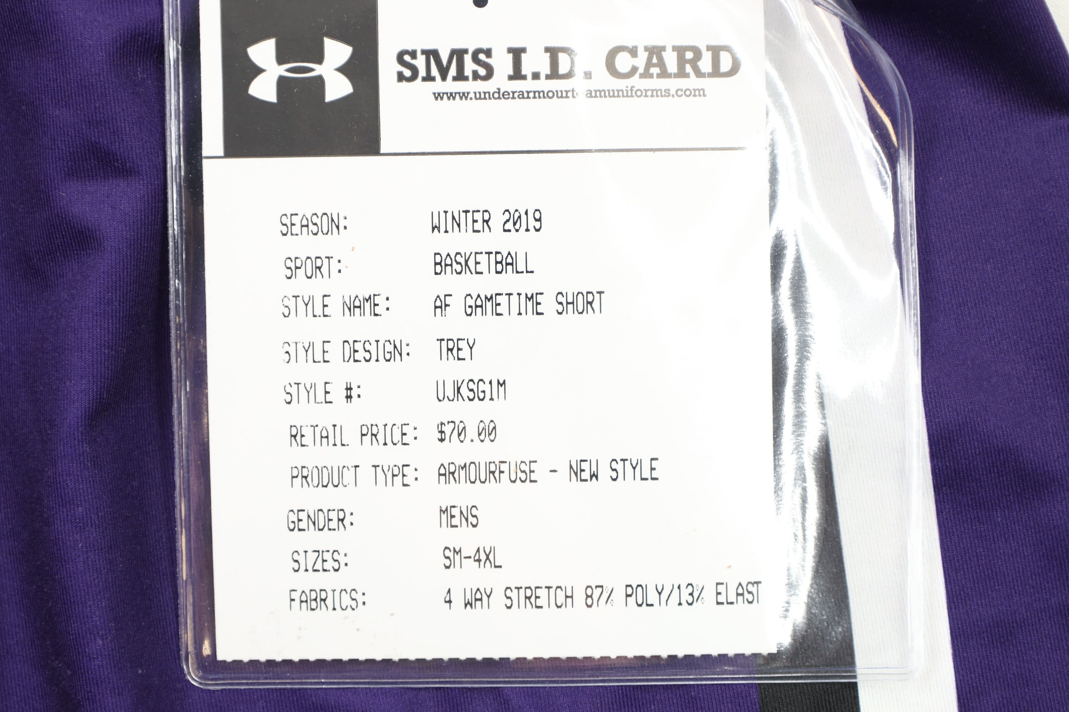 Under Armour × Vintage New Sample Under Armour University Basketball Shorts Size US 34 / EU 50 - 5 Thumbnail