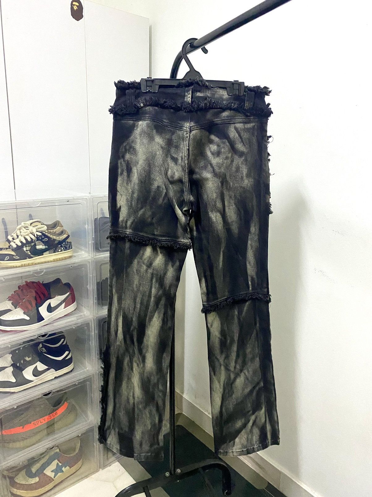 If Six Was Nine Distressed mudmax Rusty Smoke Stretchable Jeans Size US 30 / EU 46 - 6 Thumbnail