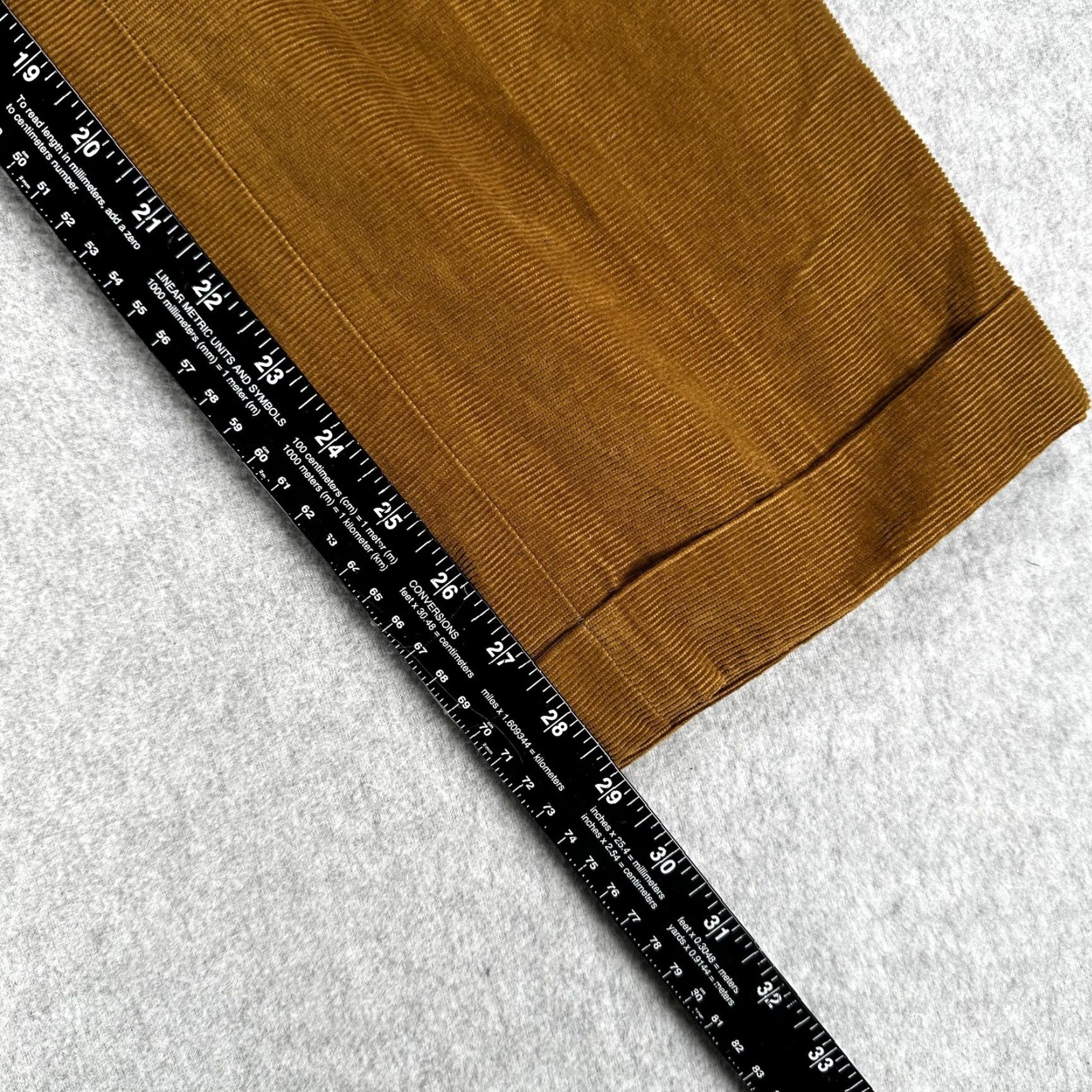 Vintage Peter Elliot Dress Pants Mens 38x29 Corduroy Pleated Cuffed Brown Pockets USA Made Size US 38 / EU 54 - 6 Thumbnail