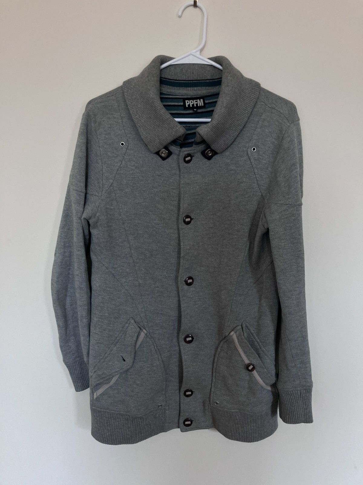 PPFM PPFM Button-up Knit Sweater w/ Collar Size US M / EU 48-50 / 2 - 1 Thumbnail