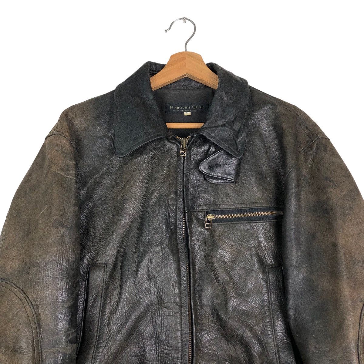 Japanese Brand Vintage Soft Leather Biker Jacket Harold’s Gear IsseyMiyake Size US M / EU 48-50 / 2 - 3 Thumbnail