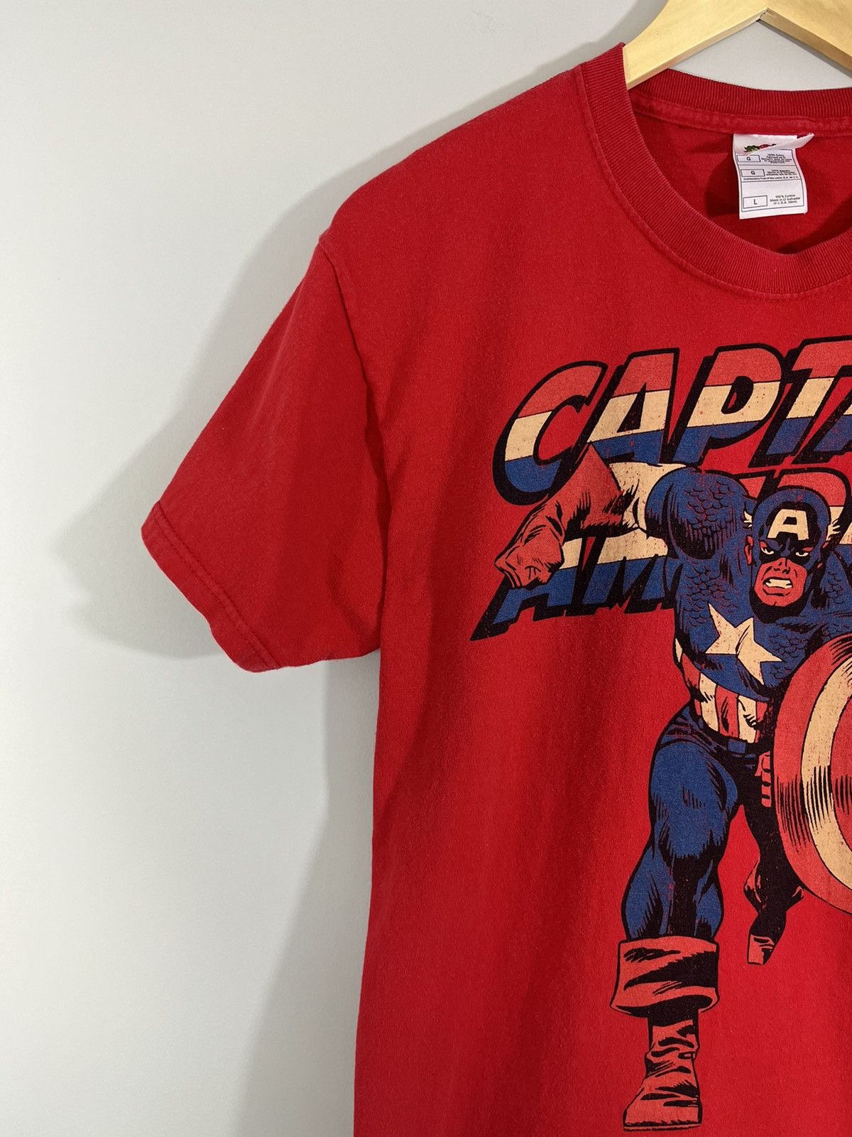 Marvel Comics Captain America Comic Marvel Superhero Faded Tee Size US L / EU 52-54 / 3 - 6 Thumbnail