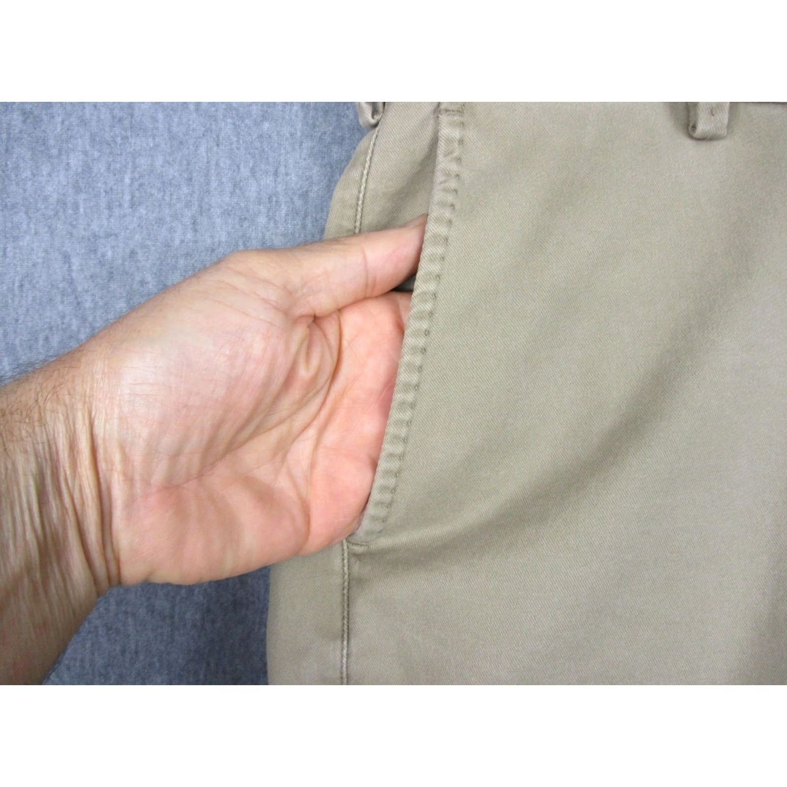 Peter Millar Peter Millar Mens Chino Pants Beige 33 Size Size US 33 - 3 Thumbnail