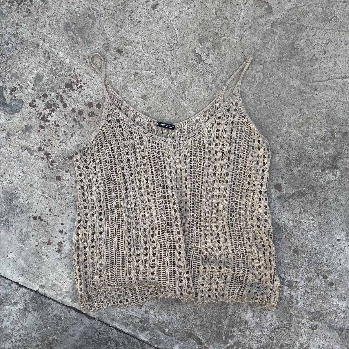 Japanese Brand × Vintage Vintage Japanese Style Tank Top Y2K 90s Knit Size 3XL / US 20-22 - 3 Thumbnail