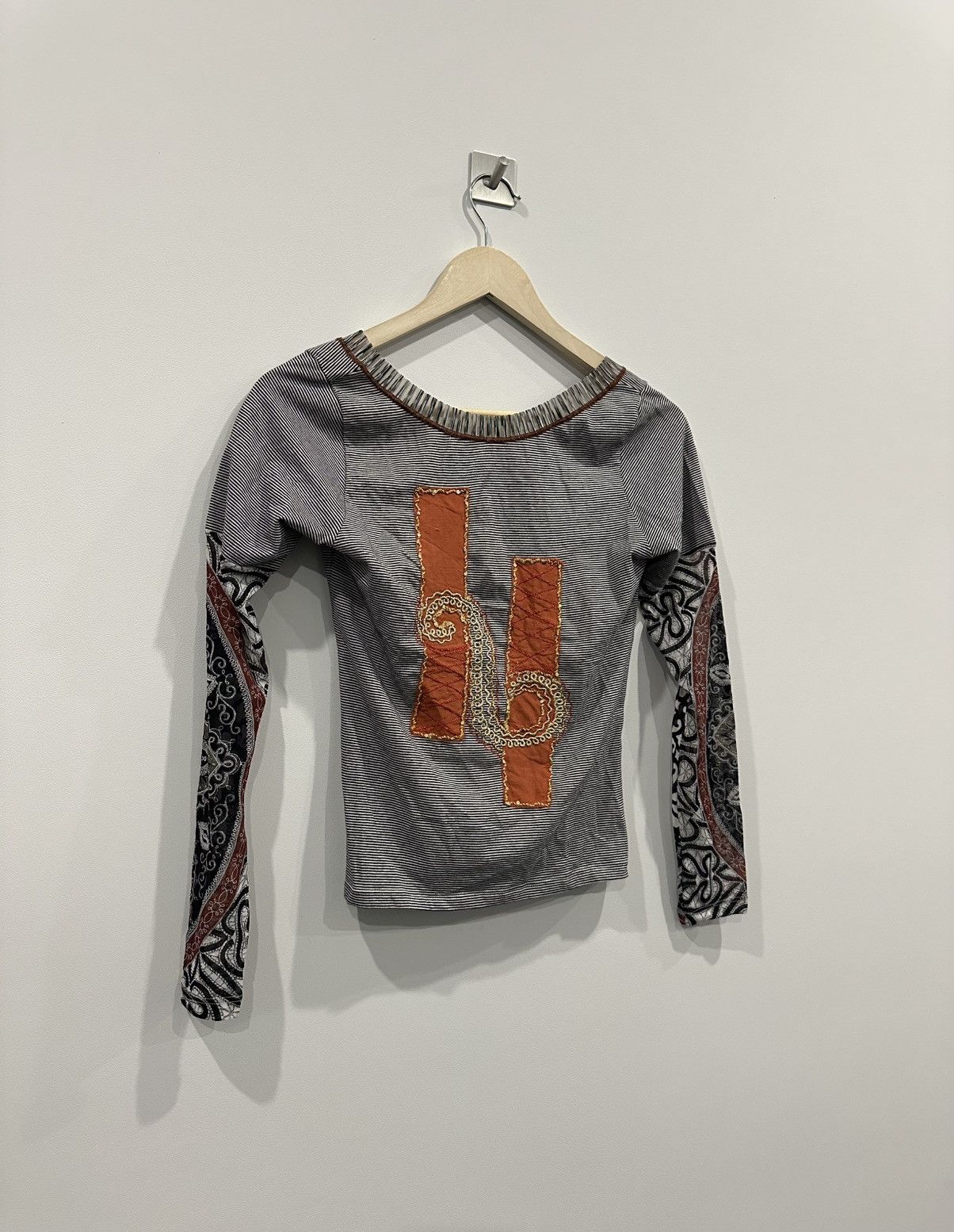Jean Paul Gaultier Save The Queen all printed top long sleeve mesh JPG style Size M / US 6-8 / IT 42-44 - 2 Thumbnail