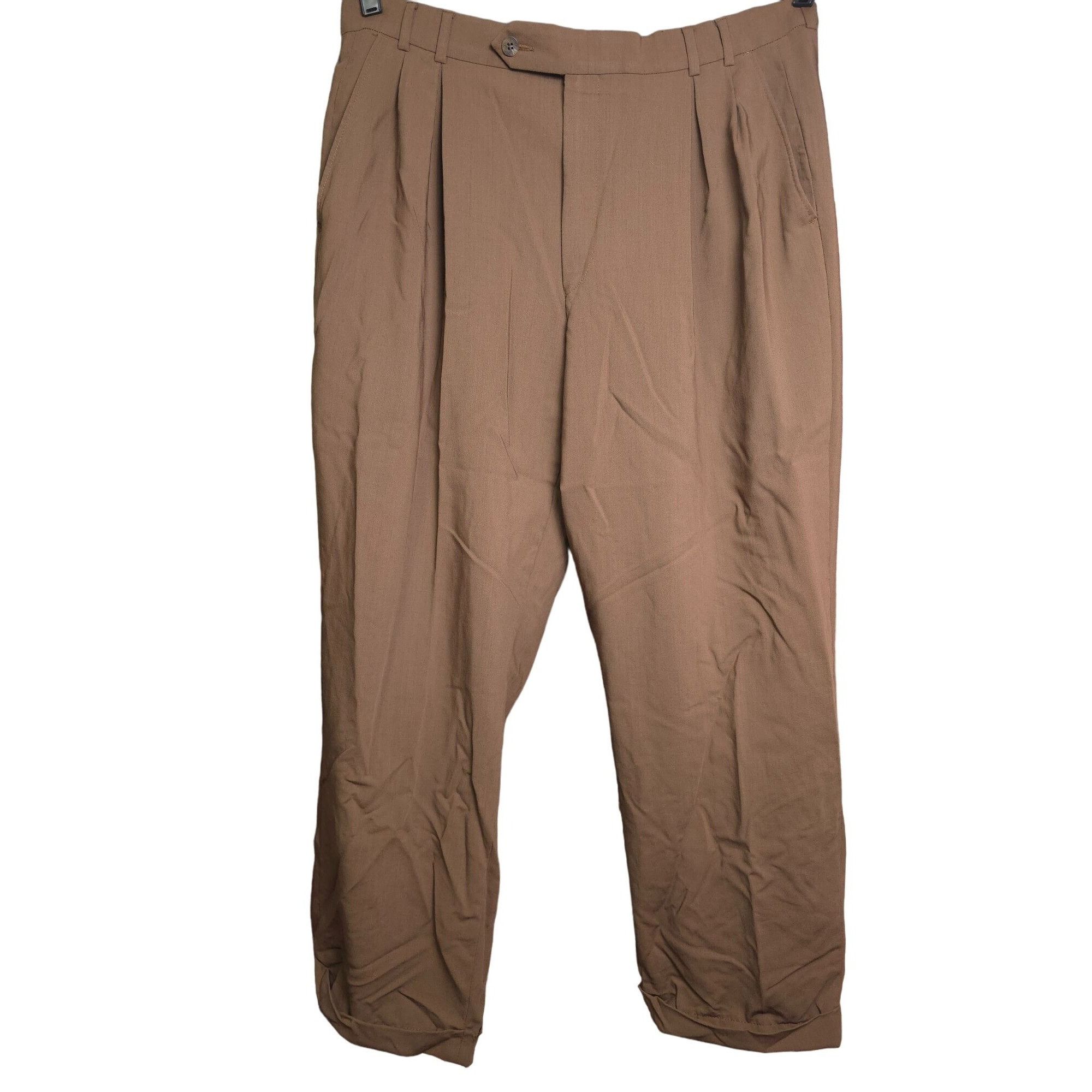 Vintage Ballin Classic Mens Comfort EzE Pleated Pants Size 34R - 1 Thumbnail