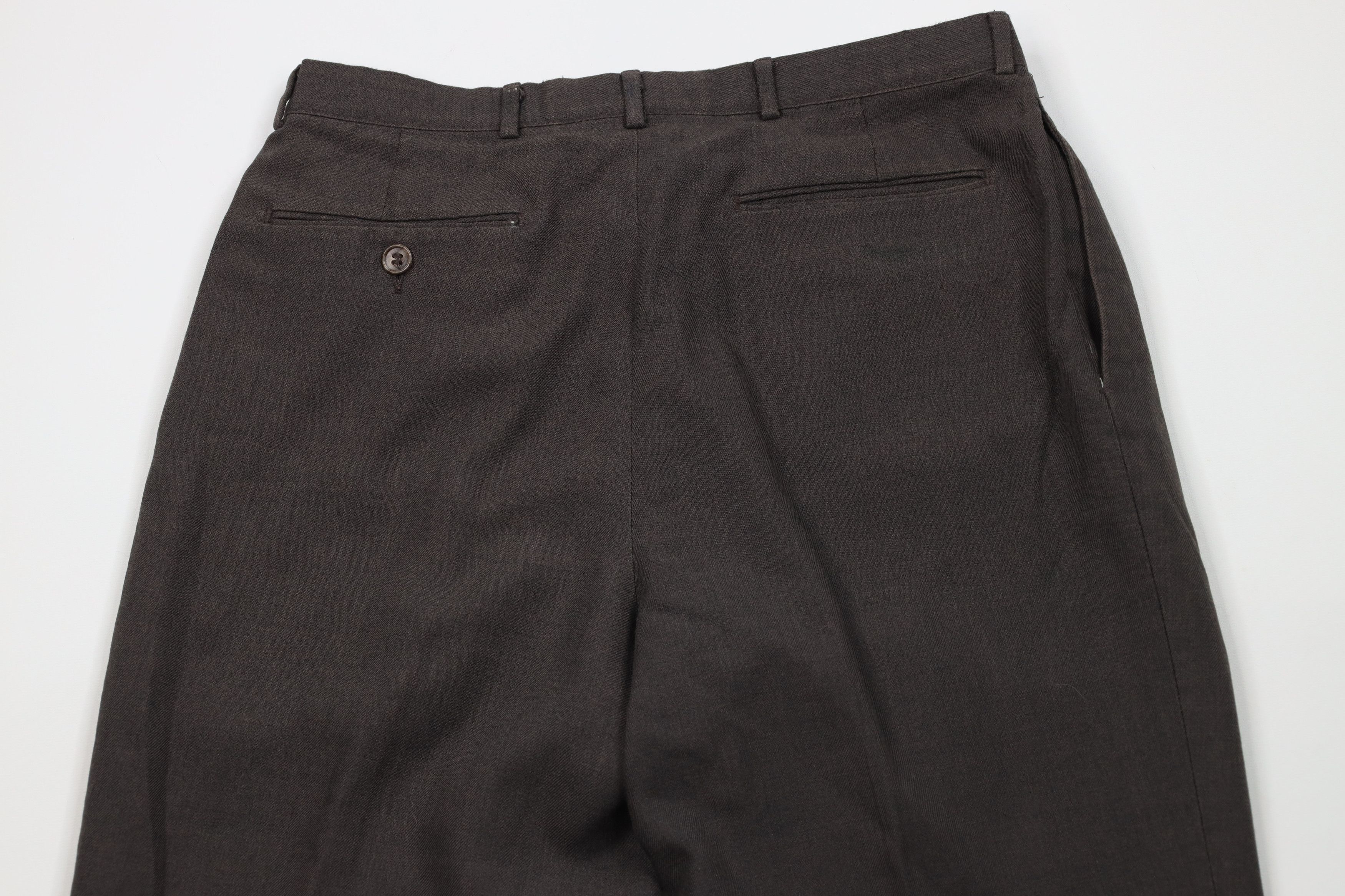 Vintage Vintage 90s Streetwear Gabardine Blend Pleated Chino Pants Size US 30 / EU 46 - 9 Thumbnail