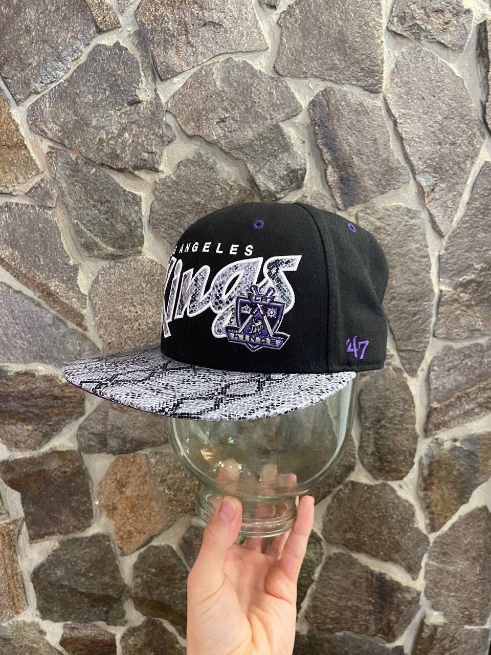 NFL × NHL Low Angeles Kings Big Logo 5 Panel Hat Size ONE SIZE - 2 Thumbnail