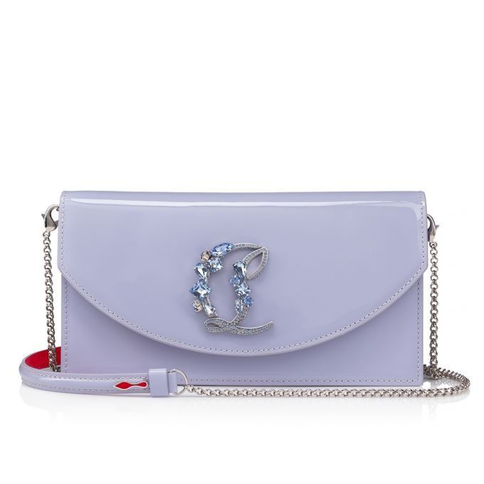 o1s1wg111124 Size: OS/ Loubi54 Crepe Clutch in Purple