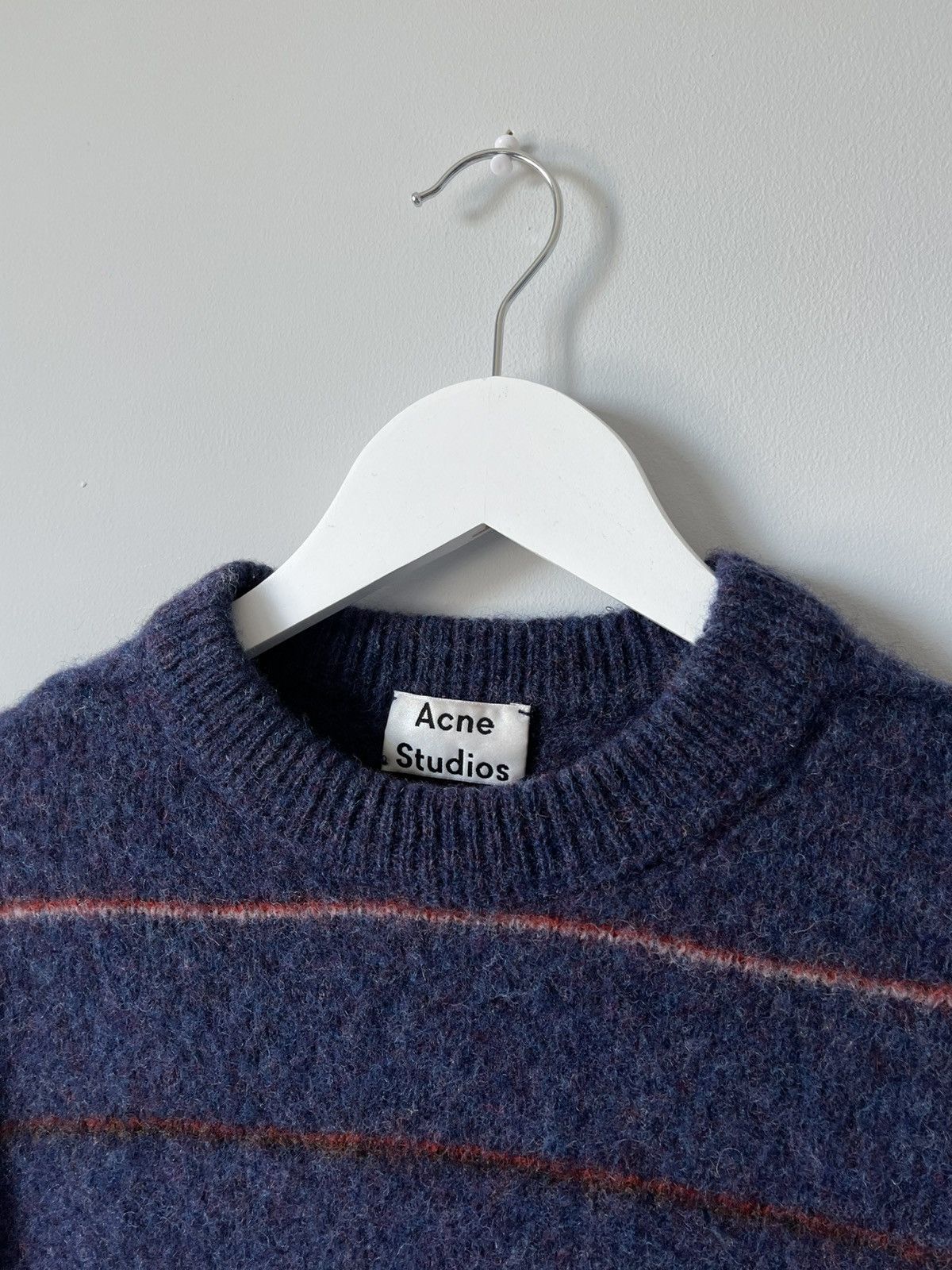 Acne Studios Acne Studios Kai S Striped 100% Wool Sweater Size US S / EU 44-46 / 1 - 4 Thumbnail