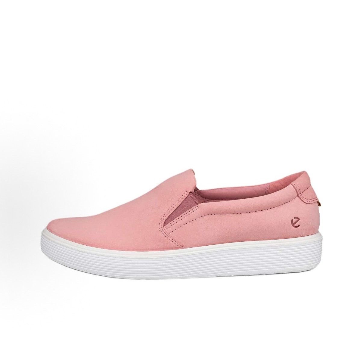Ecco ECCO WOMEN'S 40 SOFT 60 PINK WHITE SLIP ON SNEAKER NIB Size US 9 / IT 39 - 2 Thumbnail