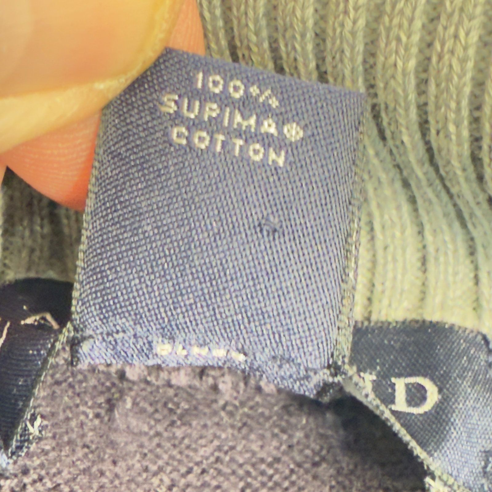 Lands' End Lands' End 100 Supima Cotton 1/4 Zip Sweater High Collar Size US L / EU 52-54 / 3 - 3 Thumbnail