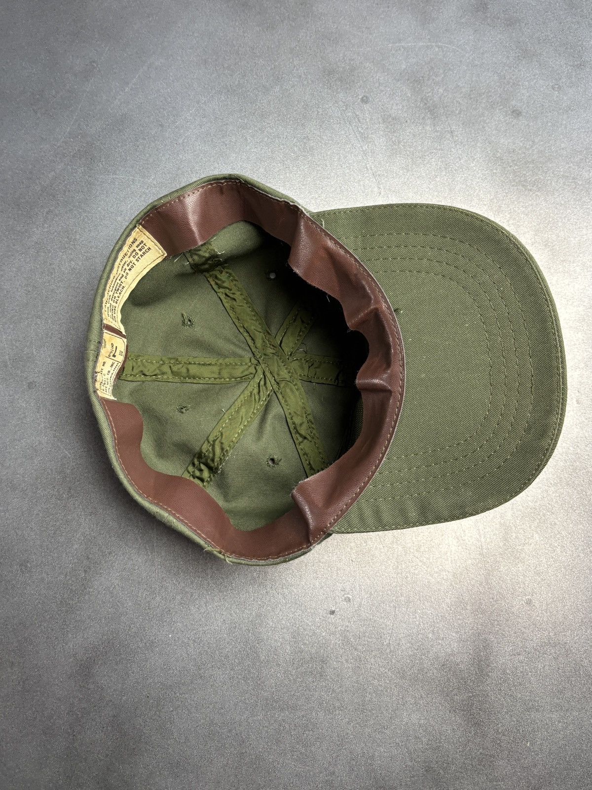 Vintage 1970s Vintage Army Hat Hot Weather Field Cap OG-107 Vietnam Size ONE SIZE - 12 Thumbnail