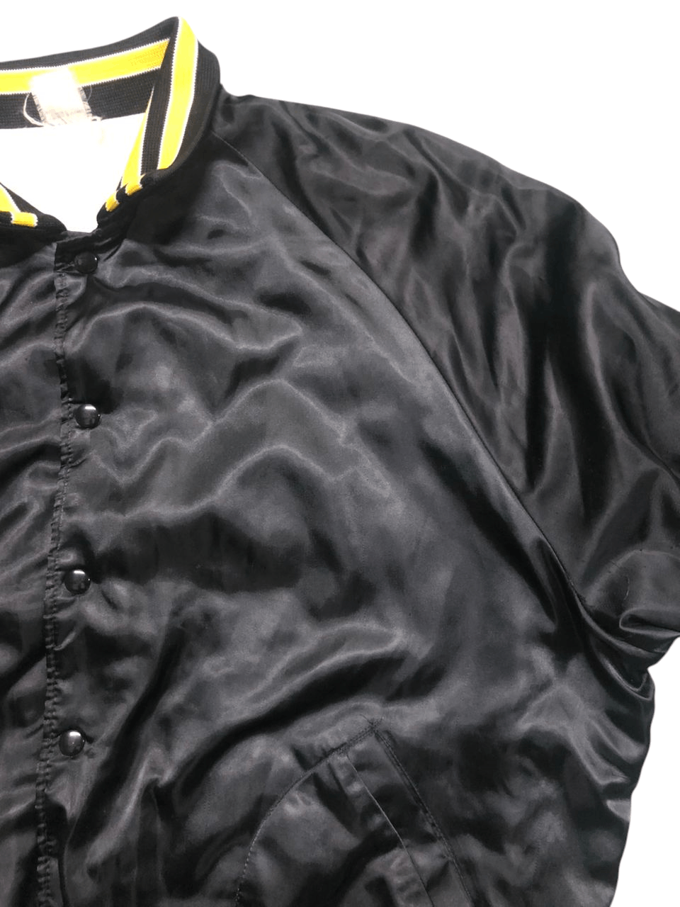 Vintage Vintage 80s Aristo Jac Sattin Bomber Jacket Distressed Size US L / EU 52-54 / 3 - 10 Thumbnail
