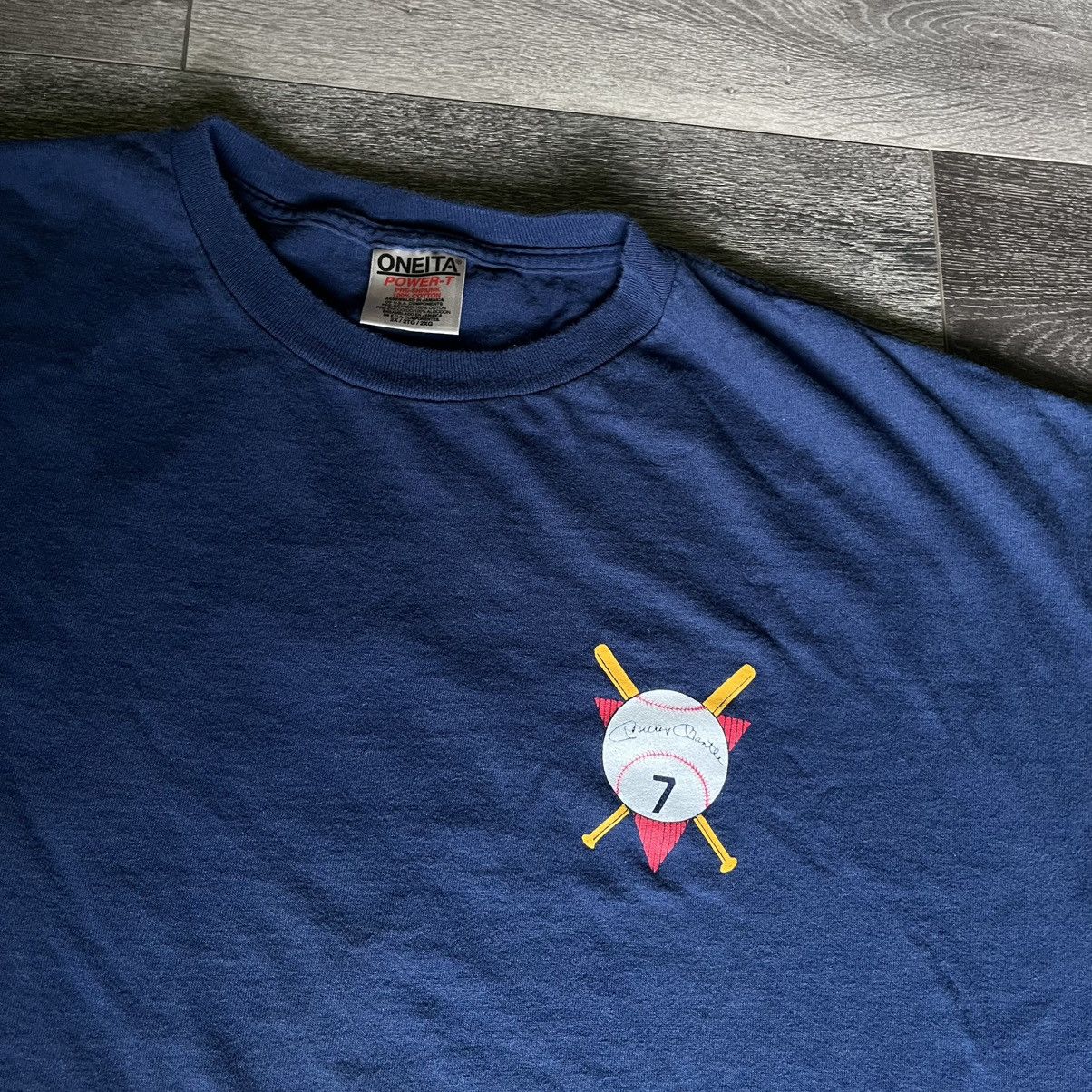 Vintage Vintage 90s Mickey Mantle Baseball Star Graphic Logo T Shirt Size US XXL / EU 58 / 5 - 2 Thumbnail
