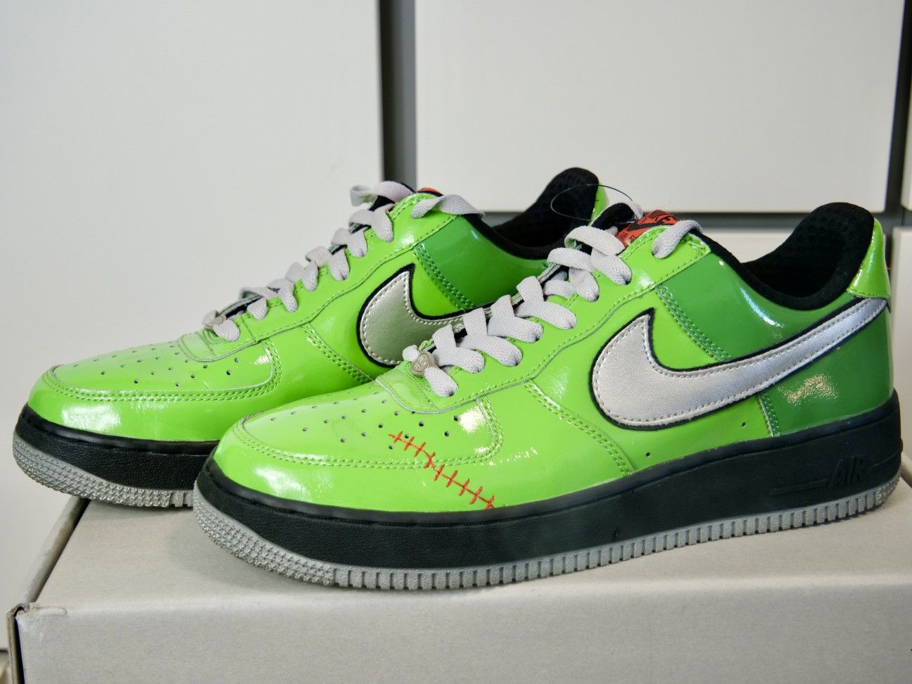 Nike Like New Nike Air Force AF1 QS Halloween Frankenstein Size US 9 / EU 42 - 4 Thumbnail