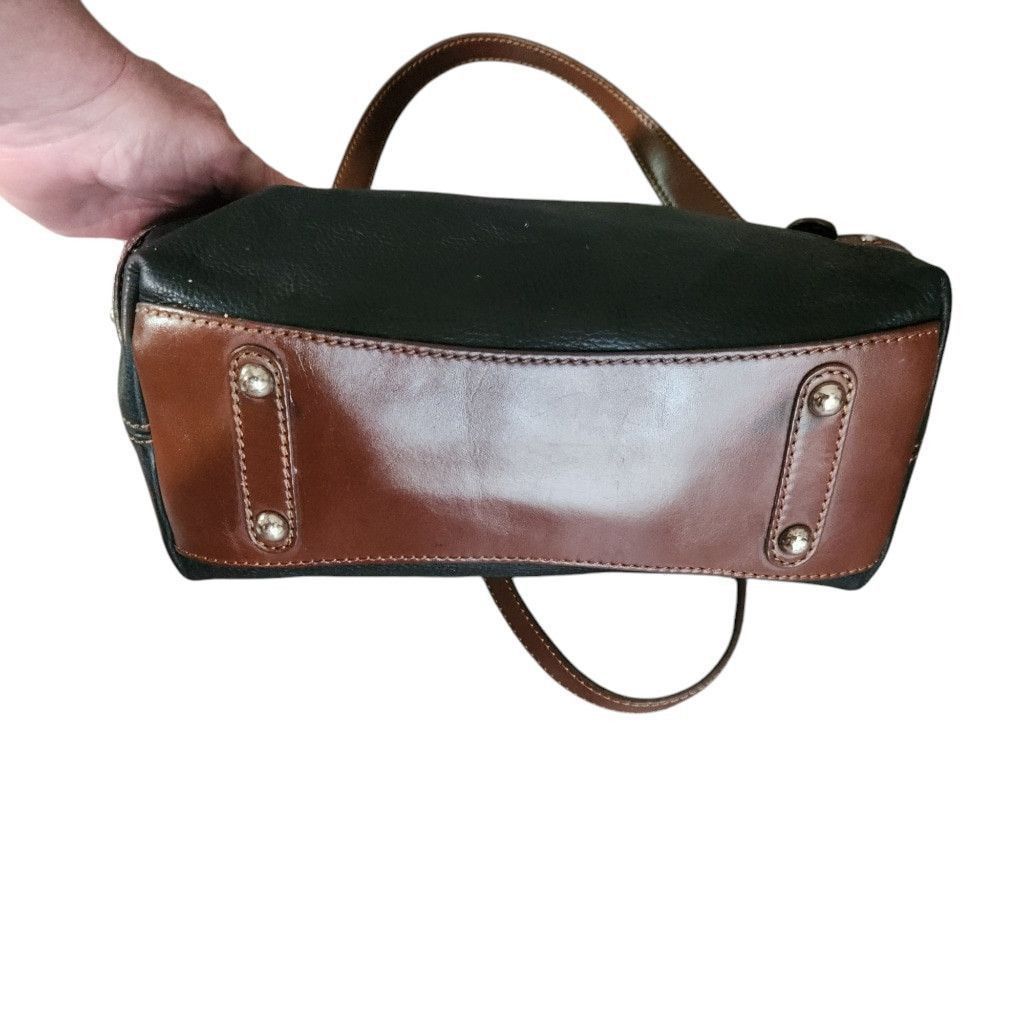 Bosca Bosca Leather Handbag Black and Brown Purse Bag Size ONE SIZE - 5 Thumbnail