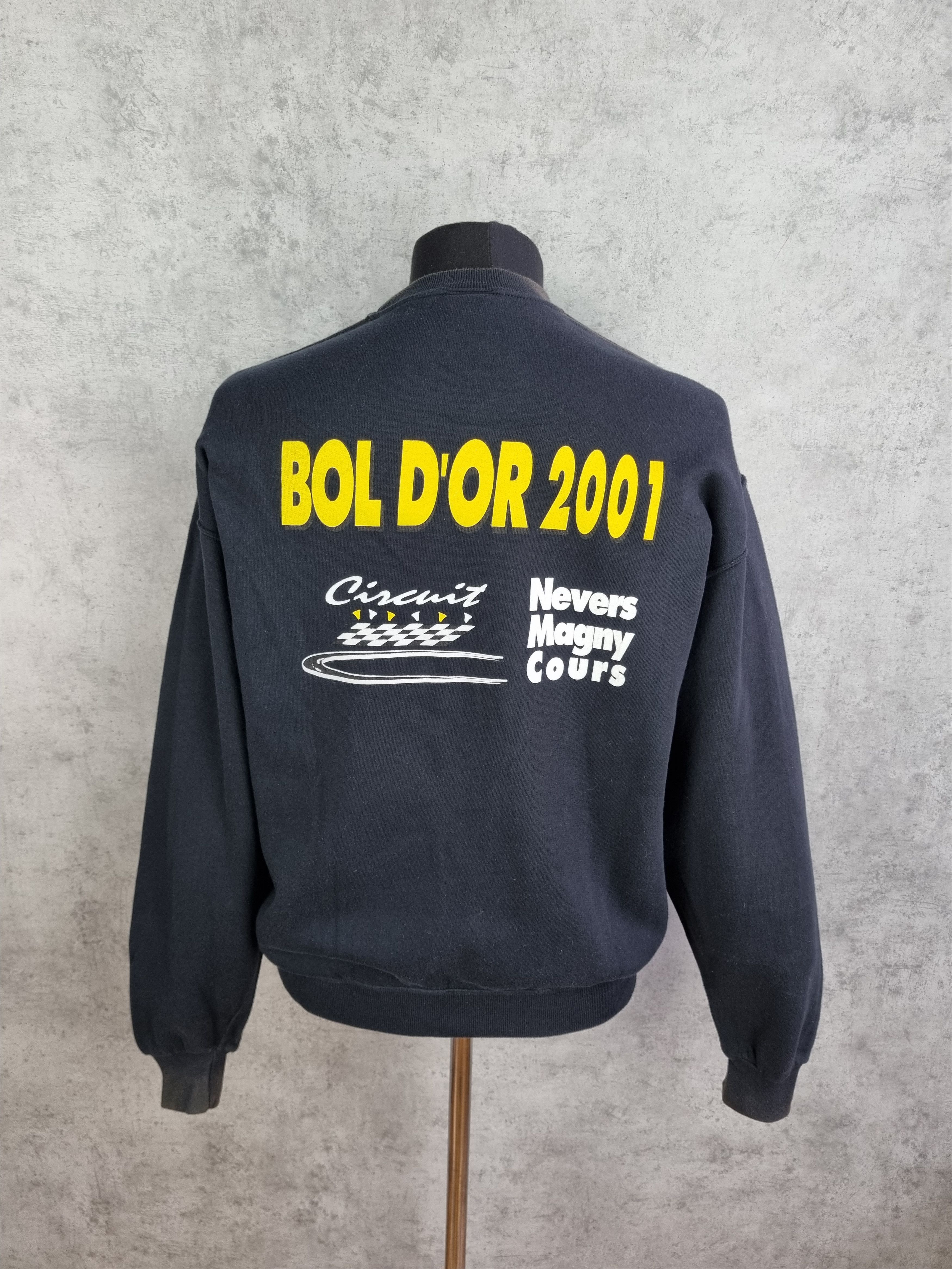 Vintage 90s Motorrad Big Print Bol Dor 2001 Size US L / EU 52-54 / 3 - 12 Thumbnail