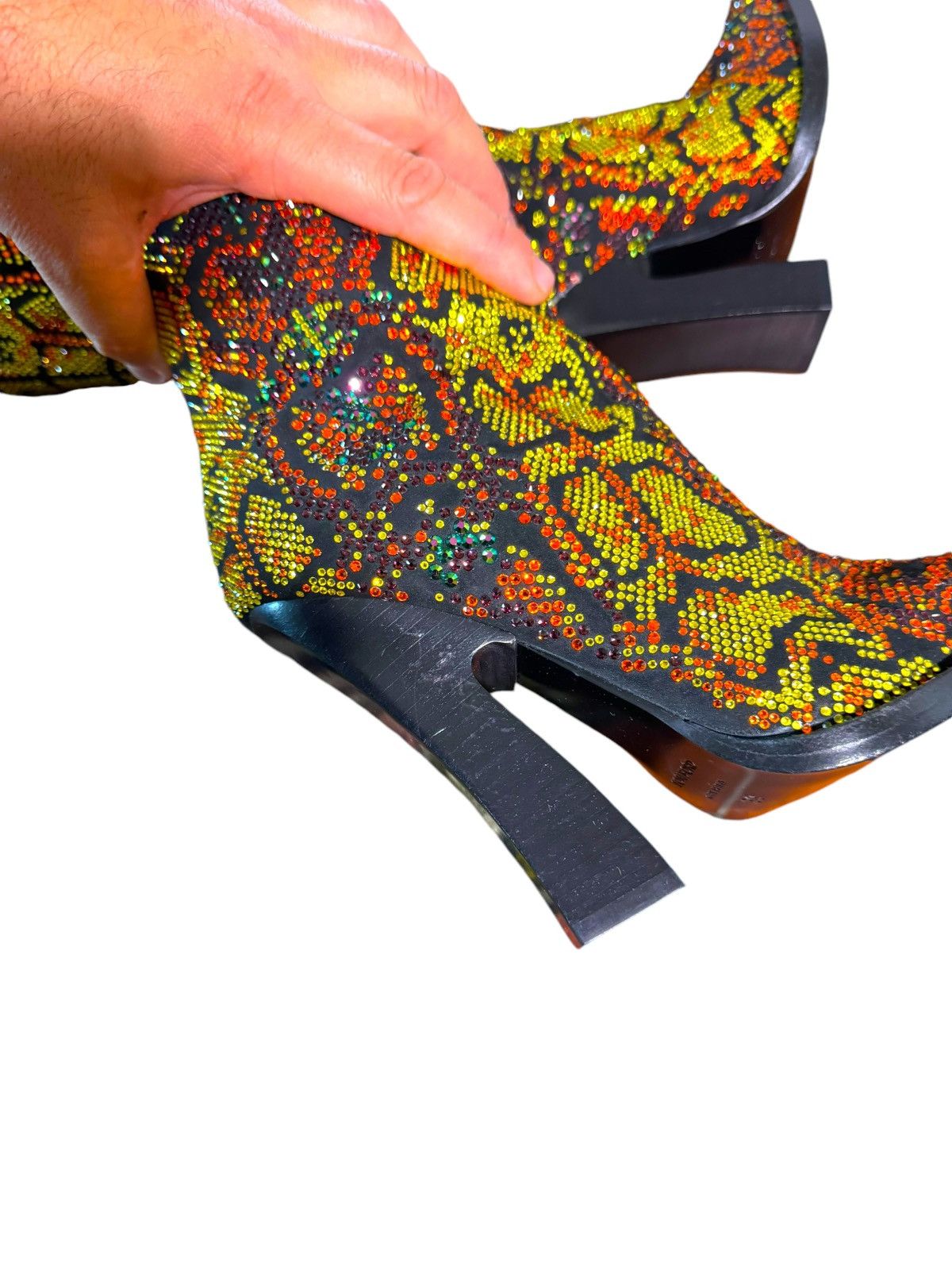 Tom Ford Tom Ford boots with colored crystals, new never used Size US 9 / IT 39 - 15 Thumbnail