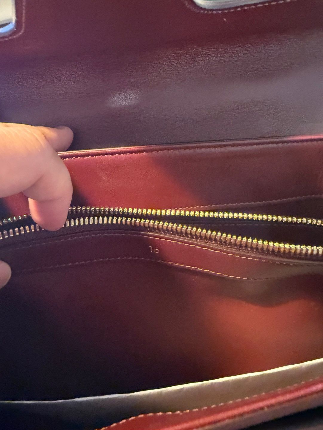 Celine Celine sac 16 large in burgundy Size ONE SIZE - 6 Thumbnail