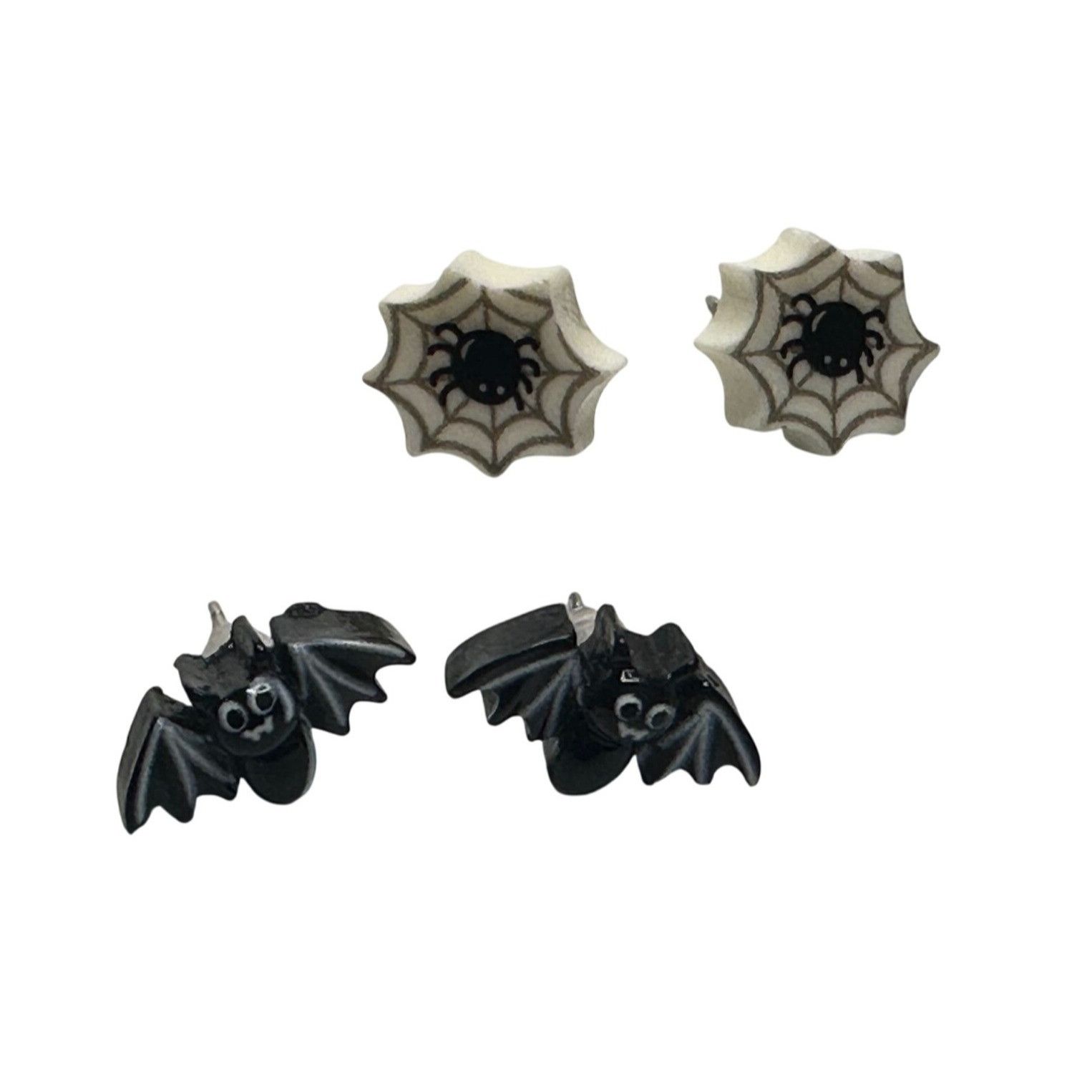 Other Two Pairs of Women's Halloween Earrings (1 Bat Pair and 1 Sp Size ONE SIZE - 2 Thumbnail