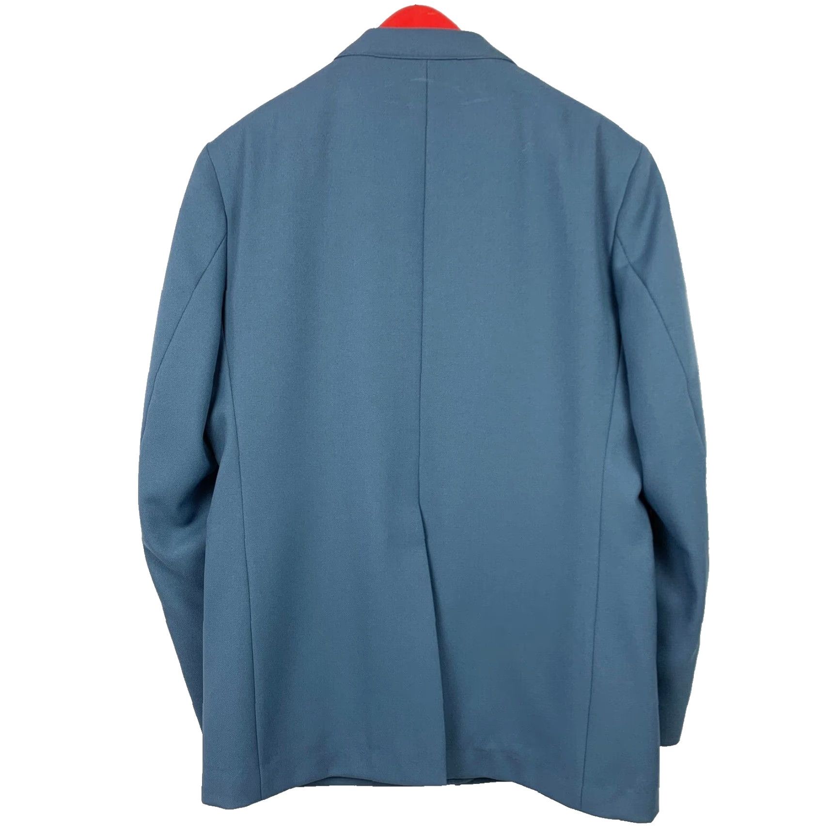 Levi's VINTAGE Panatela Levi's Blazer Suit Coat Pants 1970s Blue Polyester Rockabilly 46R Mens Size 46R - 4 Thumbnail