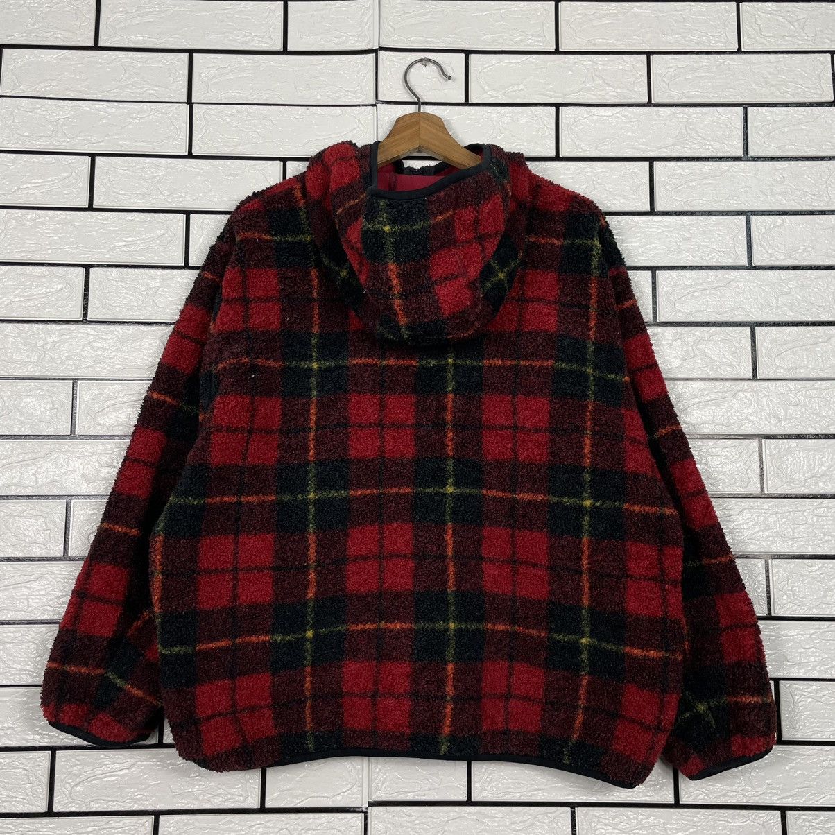 JW Anderson × Uniqlo Uniqlo x JW Anderson Tartan Hooded Deep Pile Jacket Size US XL / EU 56 / 4 - 7 Thumbnail