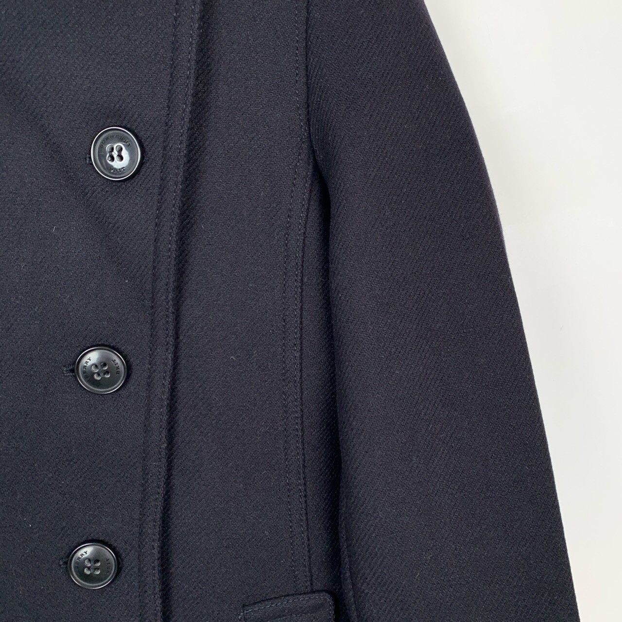 Burberry Burberry Black Wool-Cashmere Blend Trench Coat (Size S) Size S / US 4 / IT 40 - 5 Thumbnail