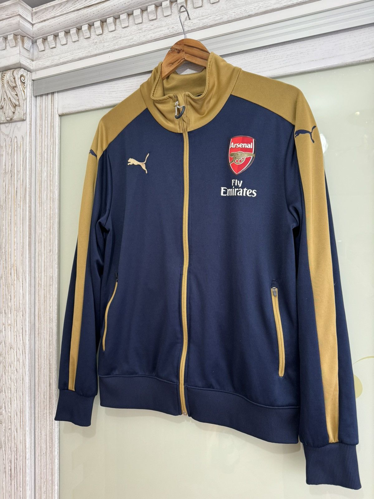 Puma Arsenal Puma 2015-2016 Track Jacket Soccer Jersey Kit Shirt Size US M / EU 48-50 / 2 - 3 Thumbnail