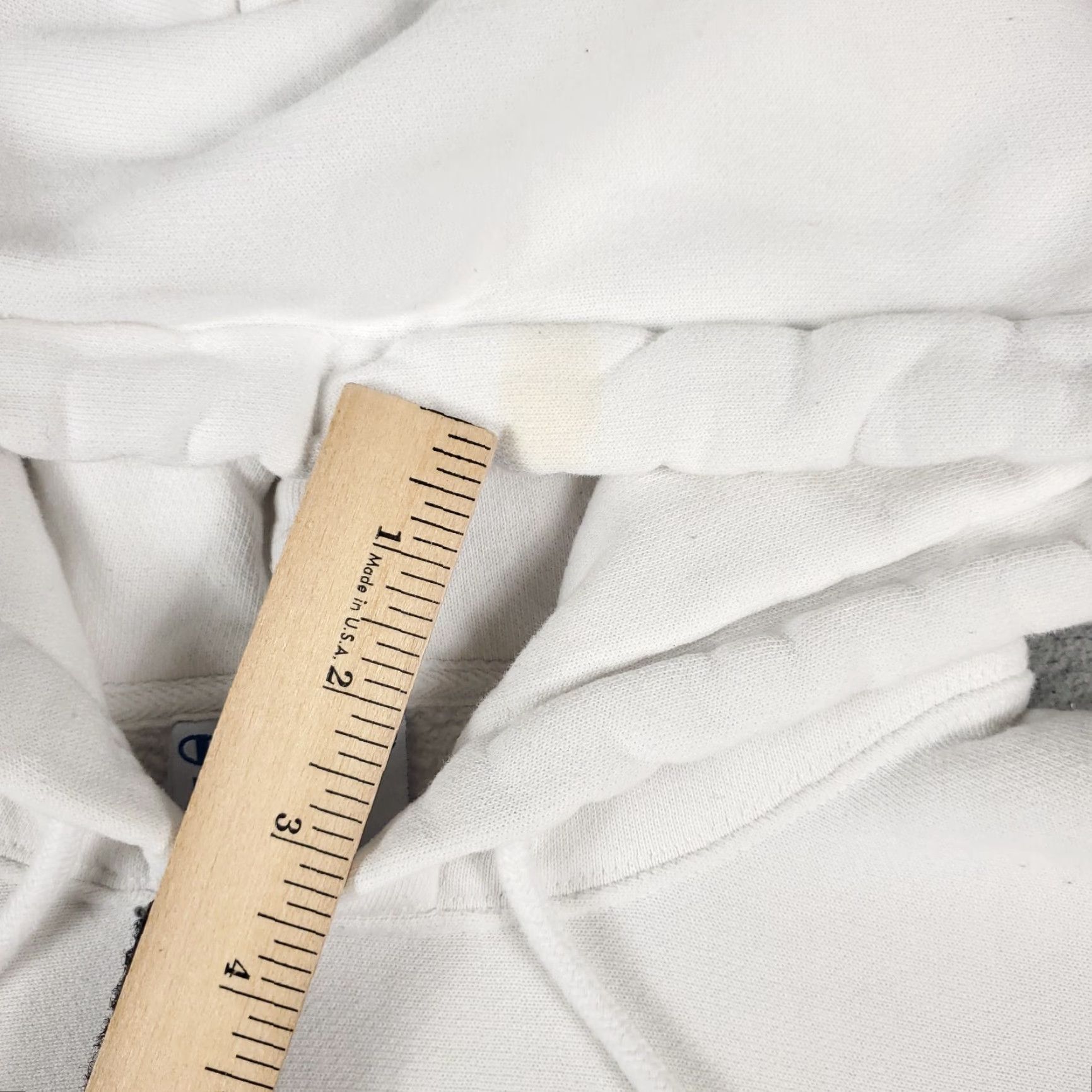 Champion VINTAGE Champion Men's Hoodie Pullover S White Solid Logo Casual Athletic Sweatshirt Size US S / EU 44-46 / 1 - 5 Thumbnail
