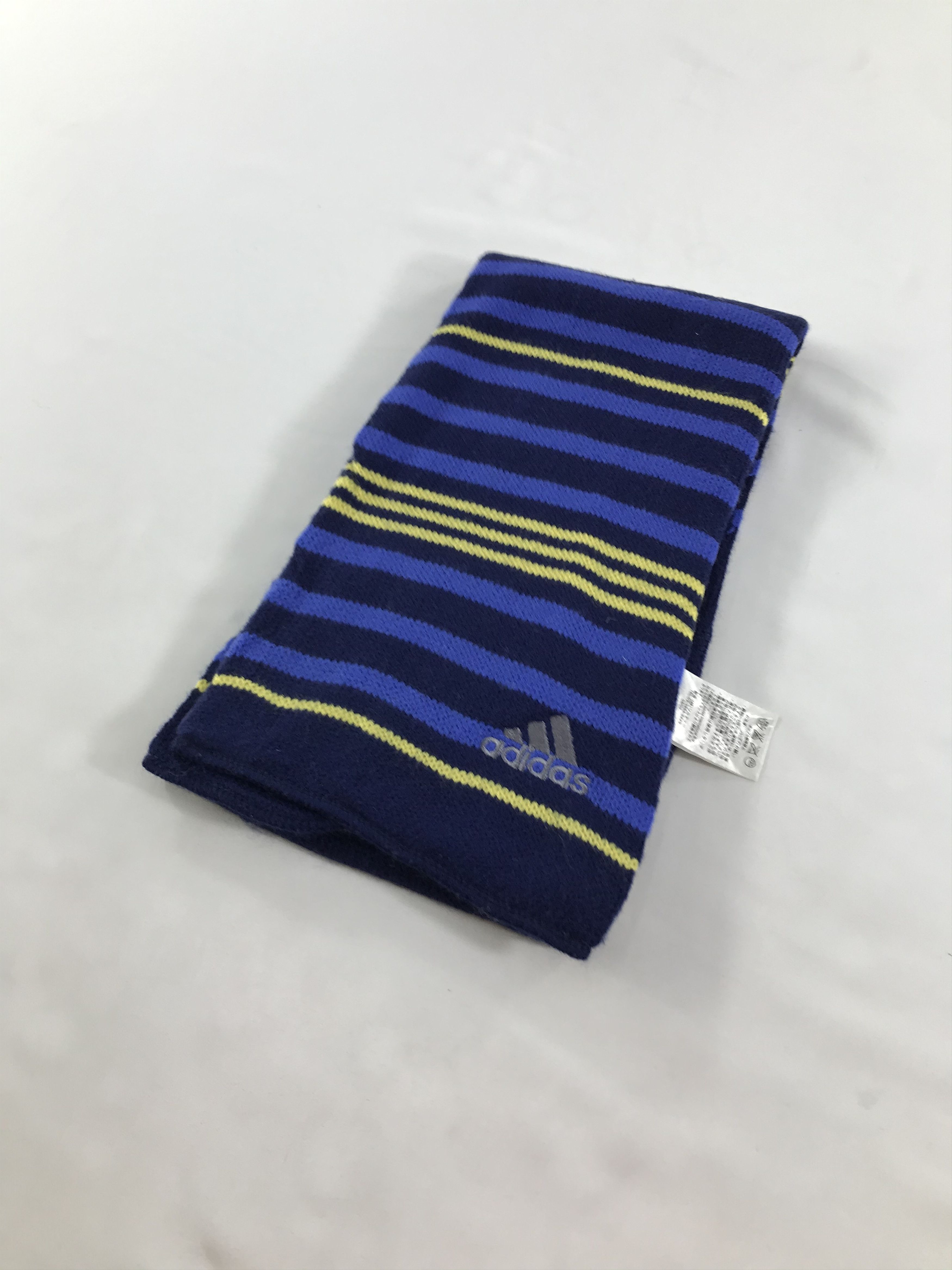 Vintage Adidas Striped Wool Scarf Muffler V61 Size ONE SIZE - 3 Thumbnail
