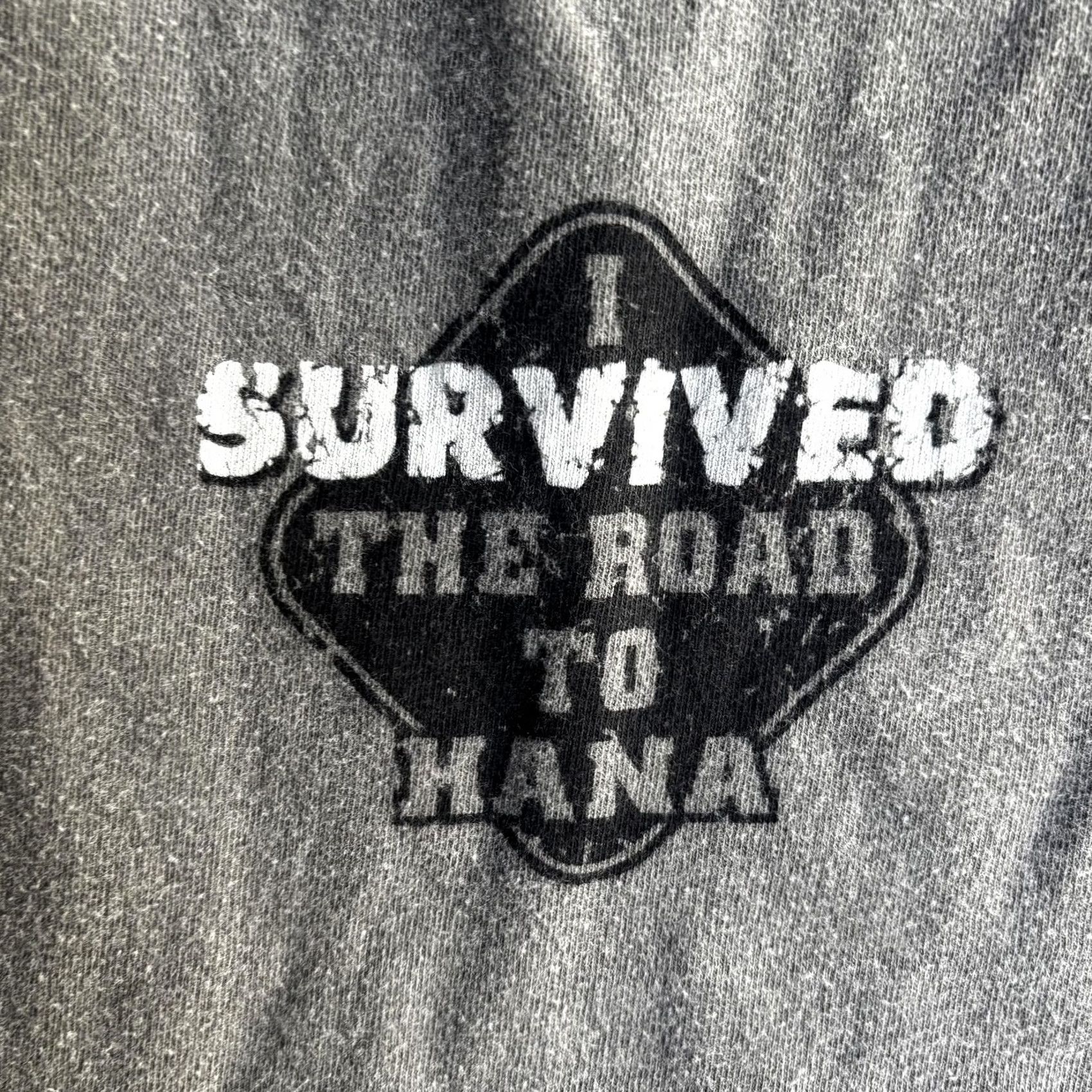 Vintage Crazy Shirts Shirt Mens Medium Gray Hawaii Souvenir Tee Road To Hana Maui TShirt graphic print Crew Neck Short Sleeve Logo Mens Size US M / EU 48-50 / 2 - 2 Thumbnail