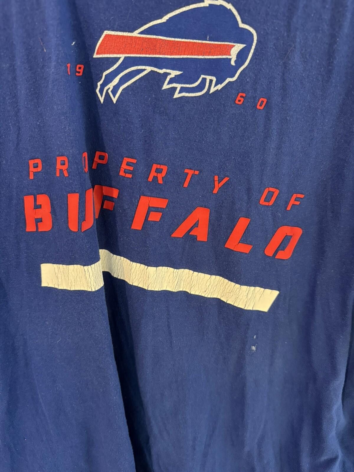 Nike Buffalo Bills Blue NFL Nike Distressed T-Shirt Men Size L Size ONE SIZE - 4 Thumbnail