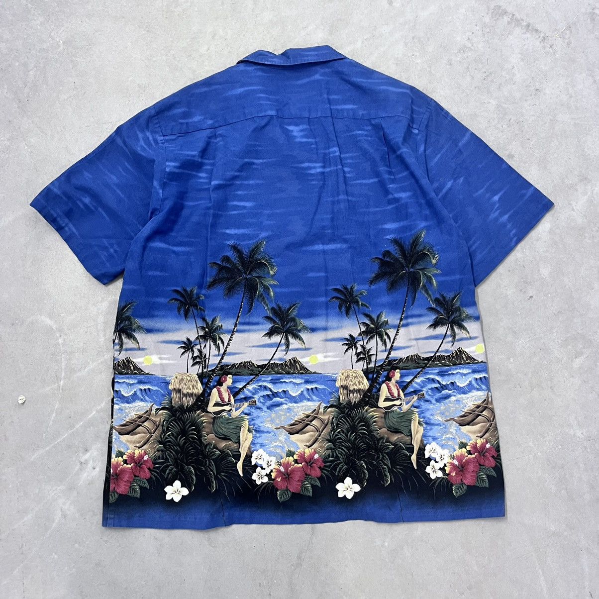 Vintage CRAZY Vintage Made In Hawaii Hawaiian shirt Island Tiki XL Size US XL / EU 56 / 4 - 2 Thumbnail