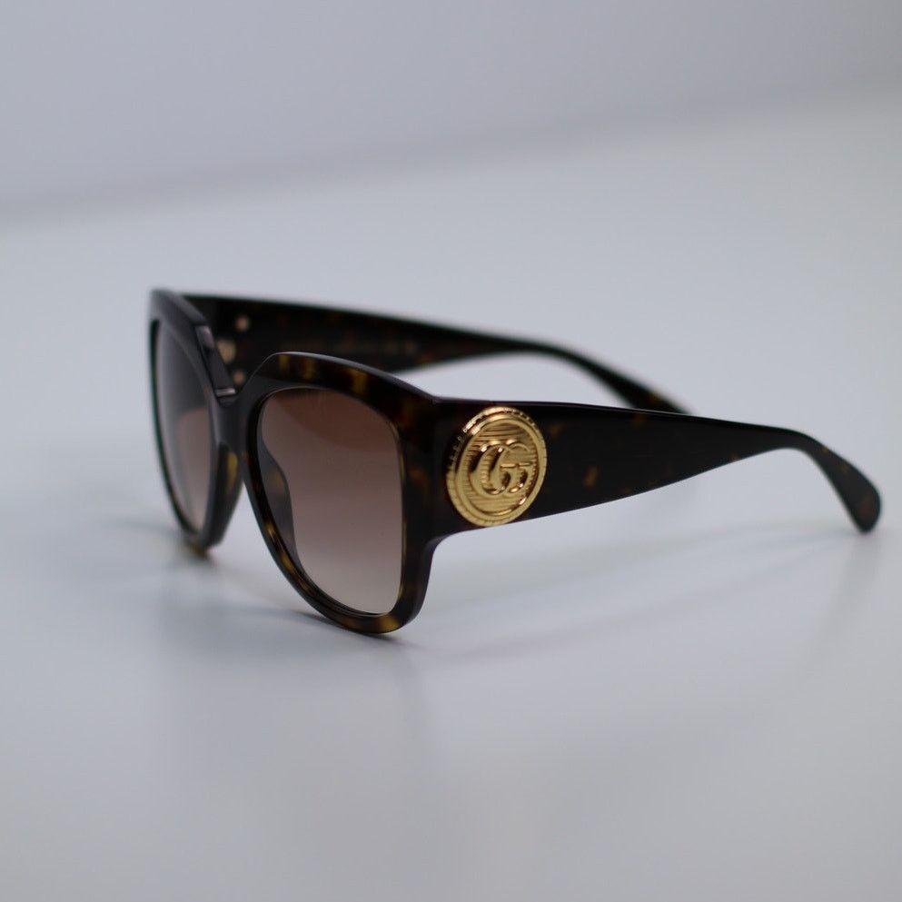 Gucci NEW Gucci Sunglasses GG1407S 003 Dark Havana/Brown Gradient Size ONE SIZE - 6 Thumbnail