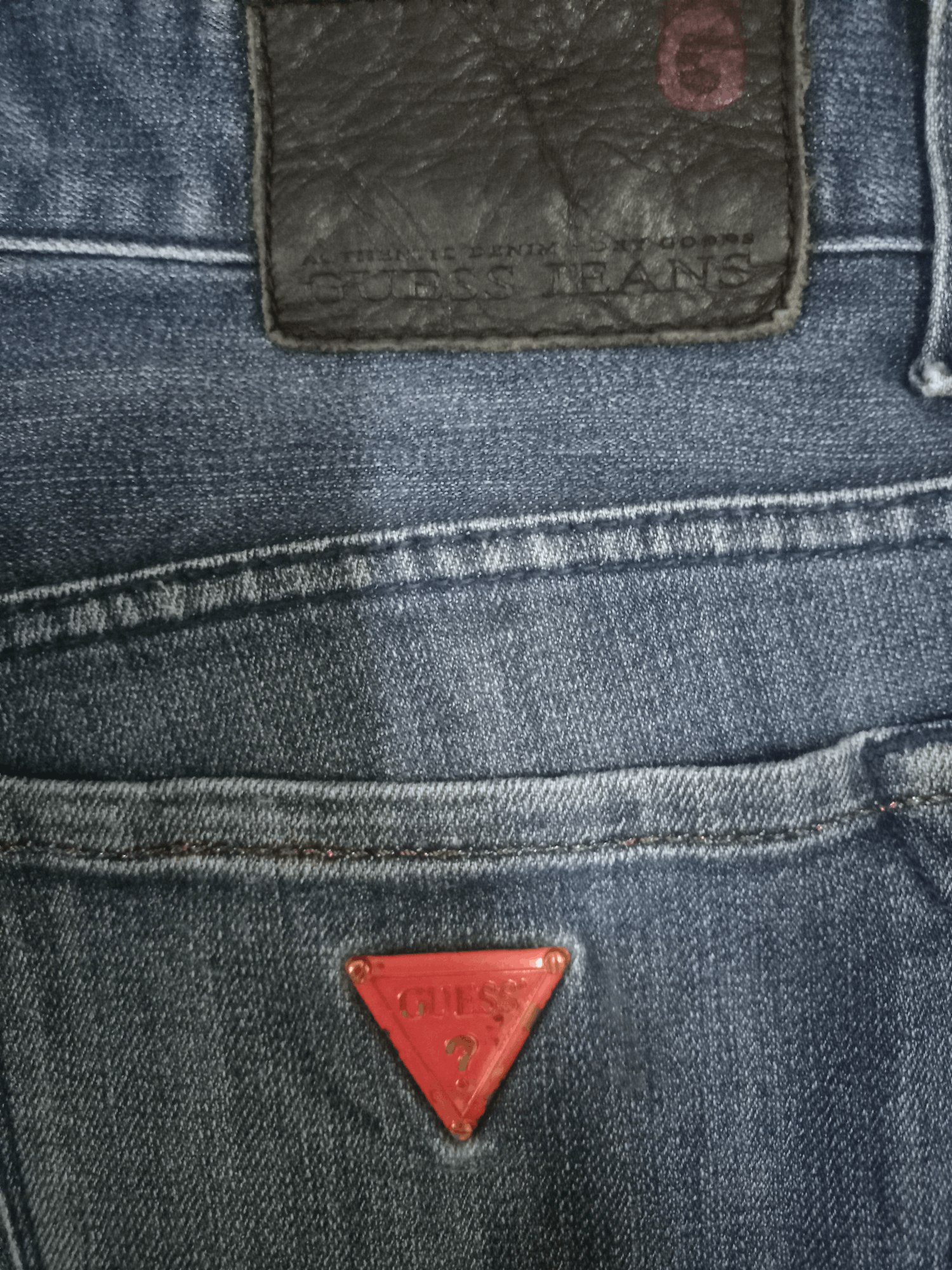 Guess Vintage Guess Dark Blue Wash Loose Straight Jeans 34x30 Size US 34 / EU 50 - 10 Thumbnail