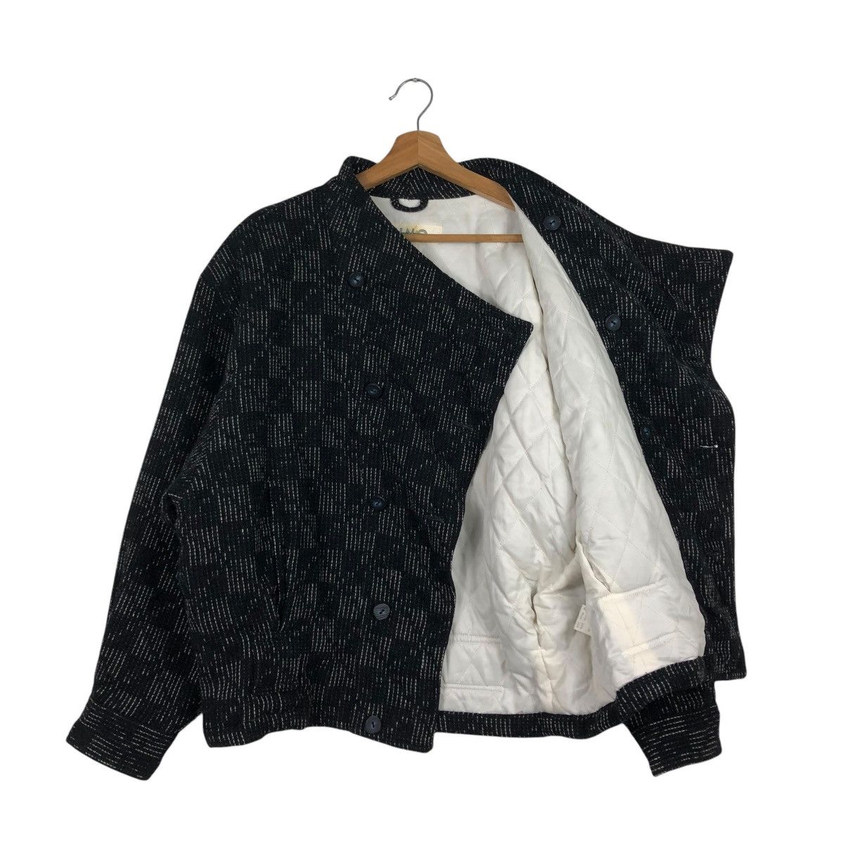 Japanese Brand 🔥VINTAGE BOMBER JACKET HIDDEN COLLAR VENO ISSEY MIYAKE Size US M / EU 48-50 / 2 - 13 Thumbnail