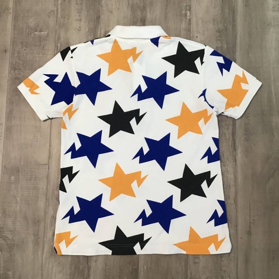 Bape 🔥Maebashi Store Color🔥 BAPE STA Polo Shirt APE STAR NIGO Size US M / EU 48-50 / 2 - 2 Thumbnail