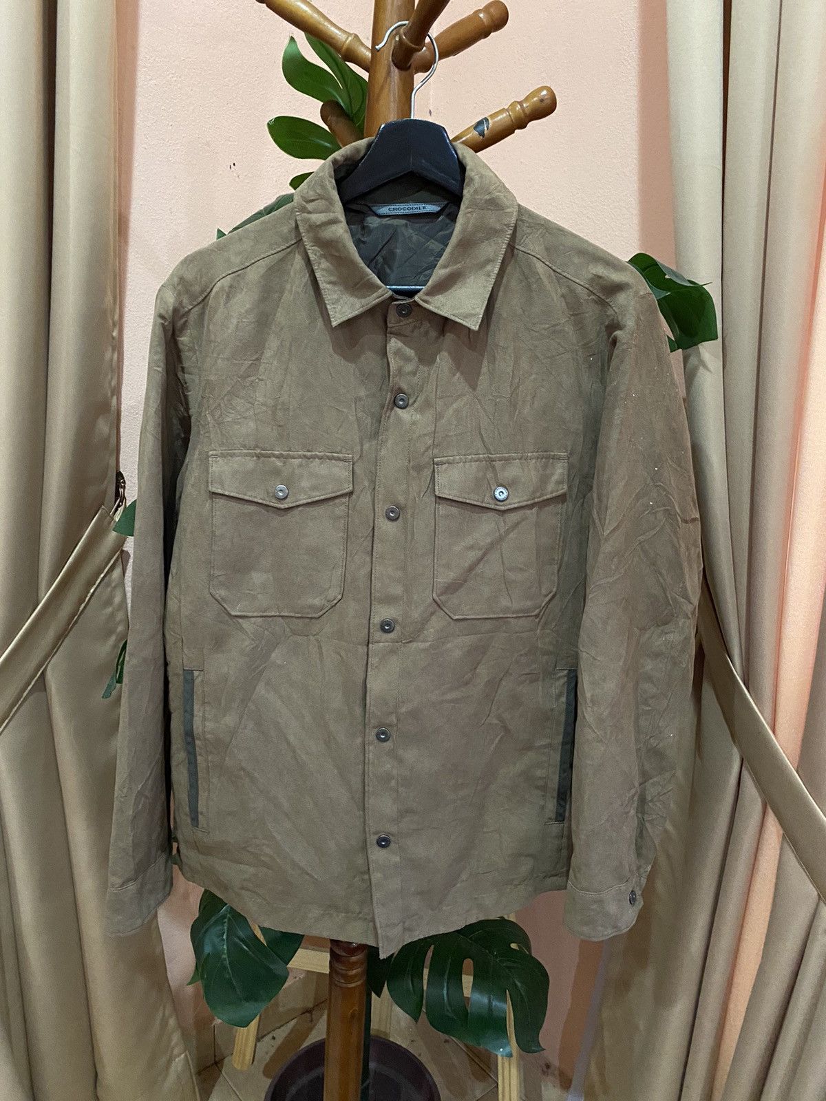 Other VINTAGE CROCODILLE SUEDE WORKER SHIRT Size US M / EU 48-50 / 2 - 3 Thumbnail