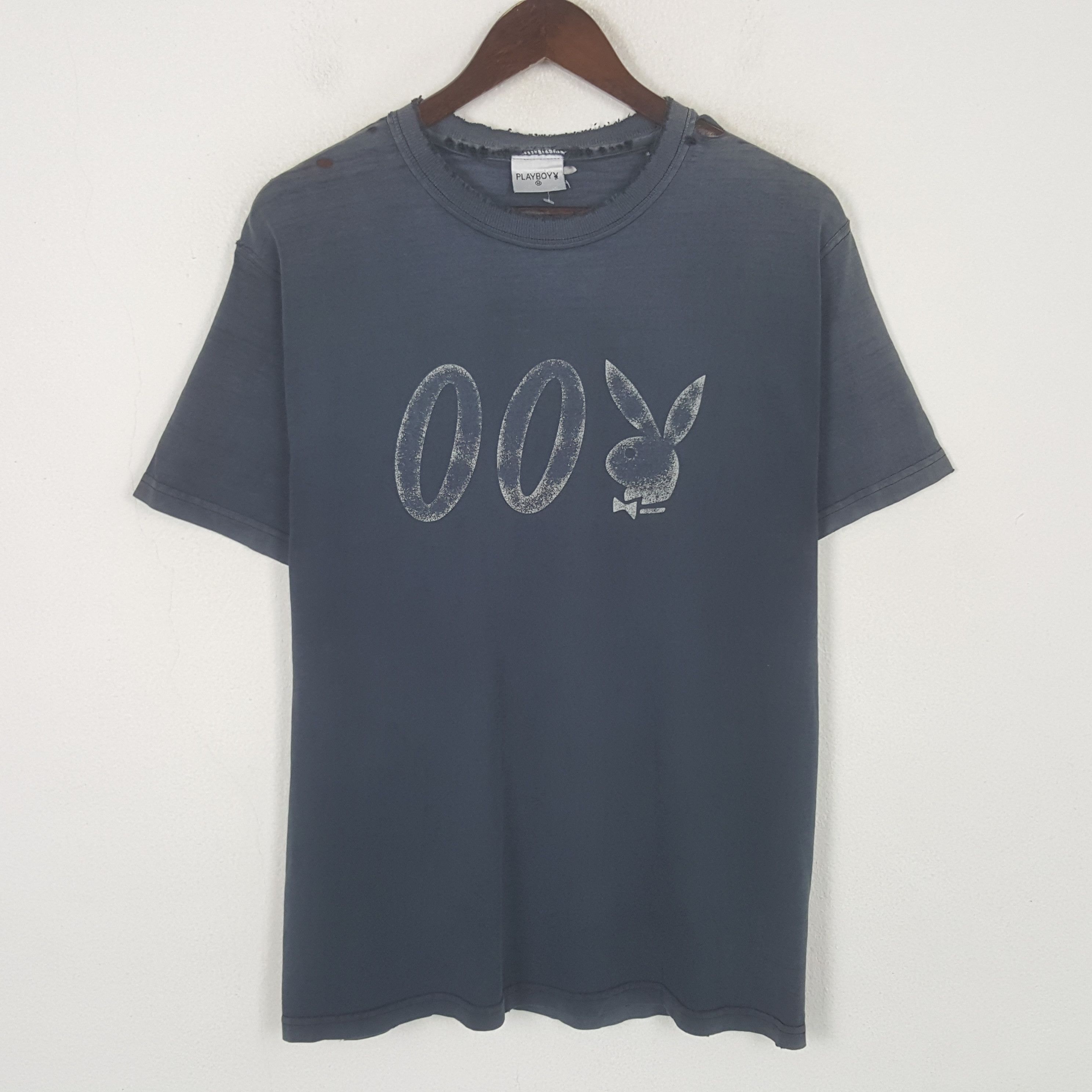 Playboy Vintage Playboy Distressed 007 Tshirt Size US M / EU 48-50 / 2 - 1 Thumbnail