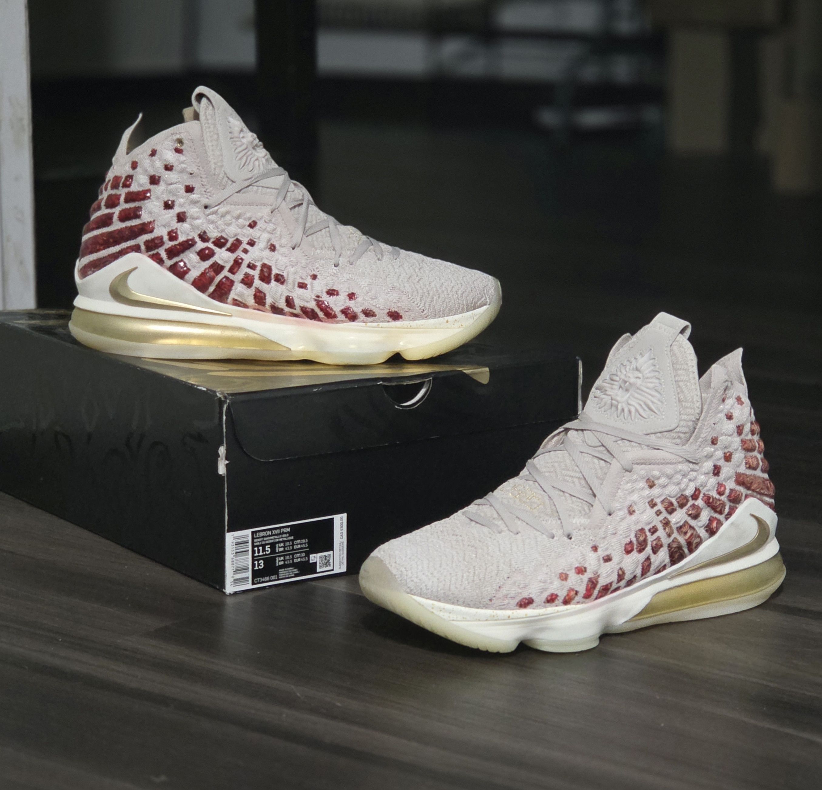 Nike New Nike LeBron XVII 17 PRM "Harlem Fashion Row” Men’ 11,5 Size US 11.5 / EU 44-45 - 8 Thumbnail