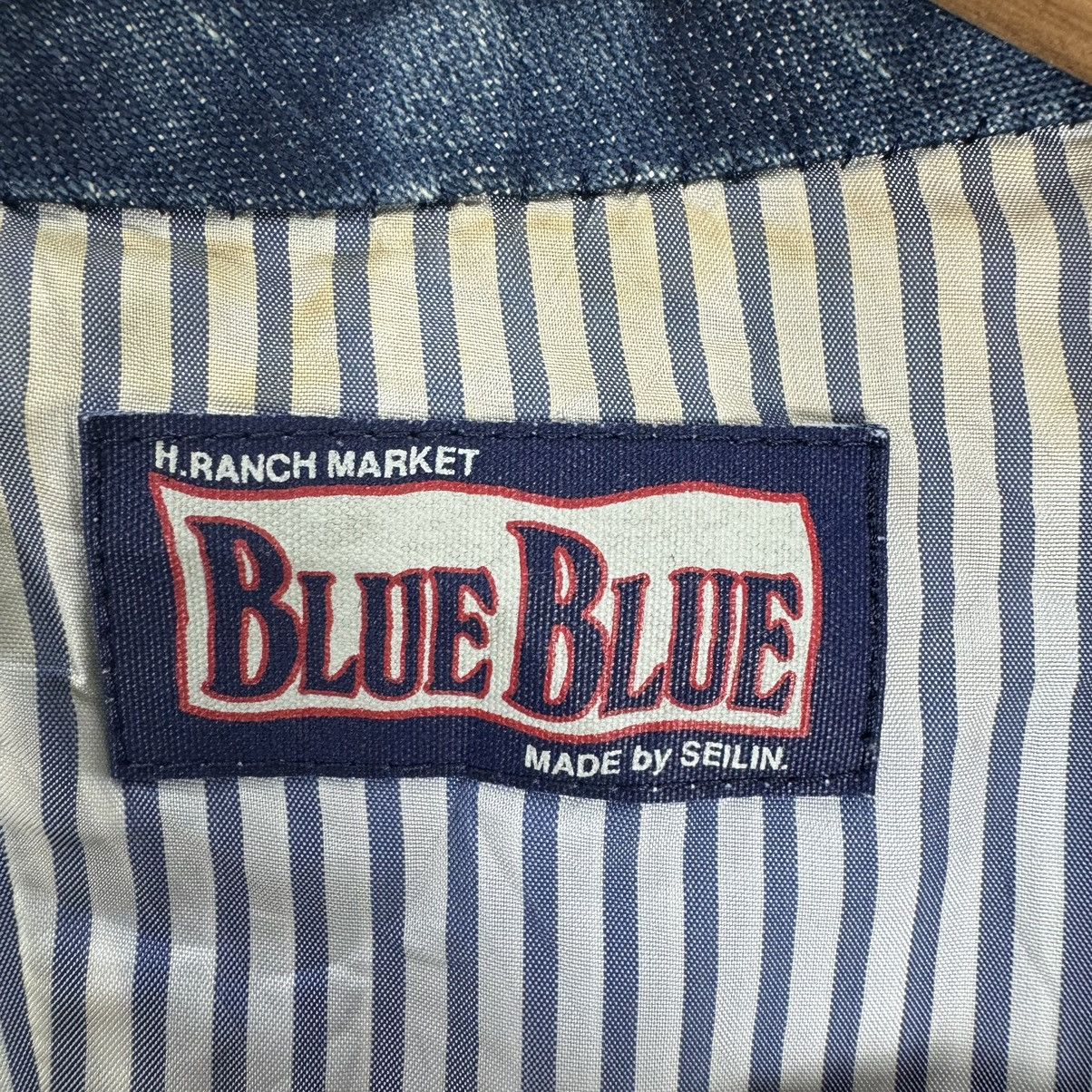 Blue Blue Japan × HOLLYWOOD RANCH MARKET × Indigo 🌟BLUE BLUE JAPAN DENIM JEANS ELBOW PAD JACKET Size US L / EU 52-54 / 3 - 8 Thumbnail