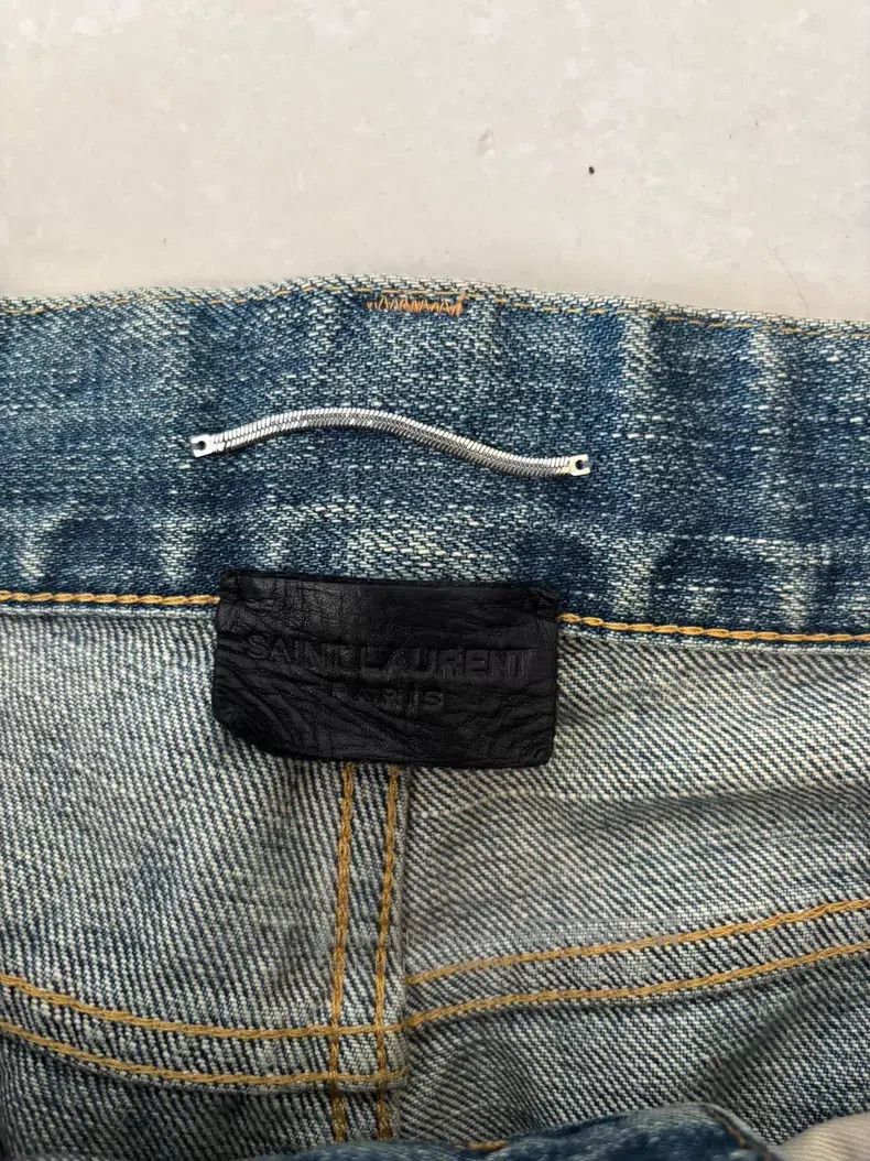 Saint Laurent Paris Saint Laurent Paris Blue Patch Denim Jeans i Size US 29 - 3 Thumbnail