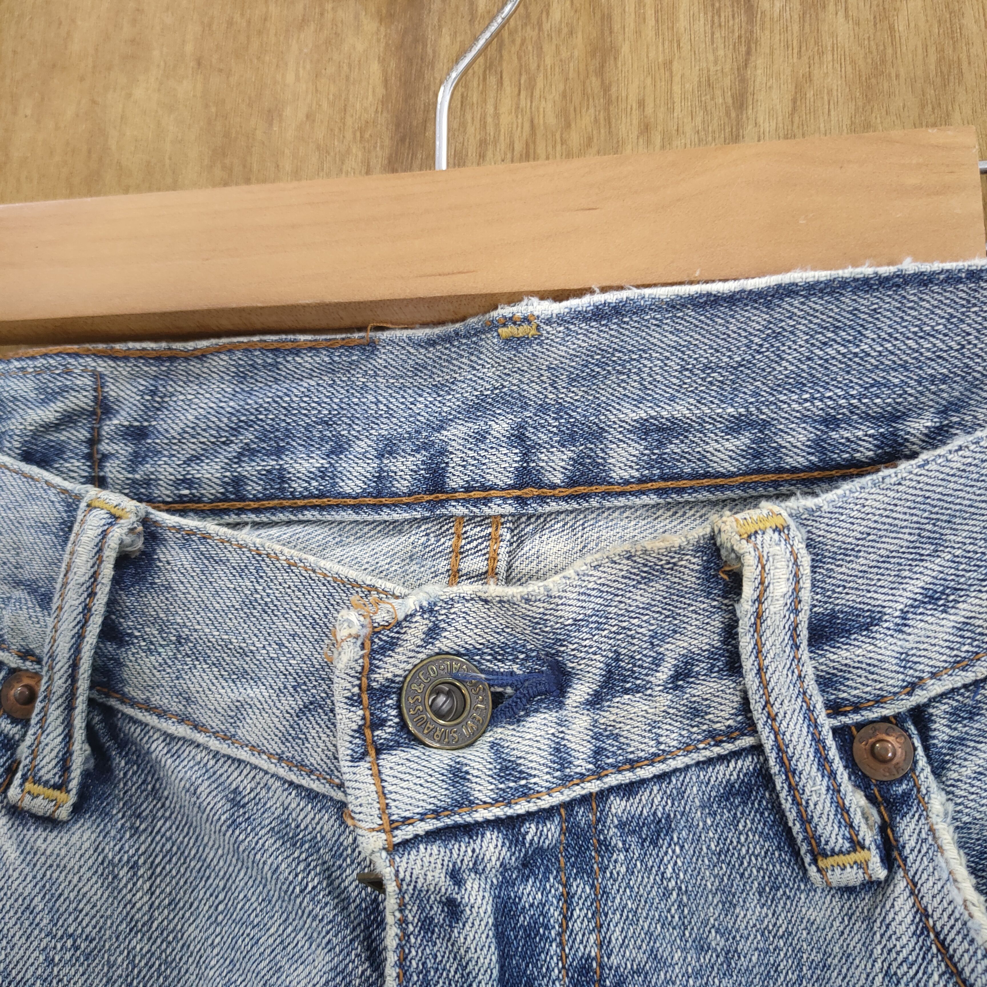 Levi's Vintage Clothing 31×34 💥 VINTAGE LEVI'S DISTRESSED JEANS PANTS Size US 31 - 10 Thumbnail