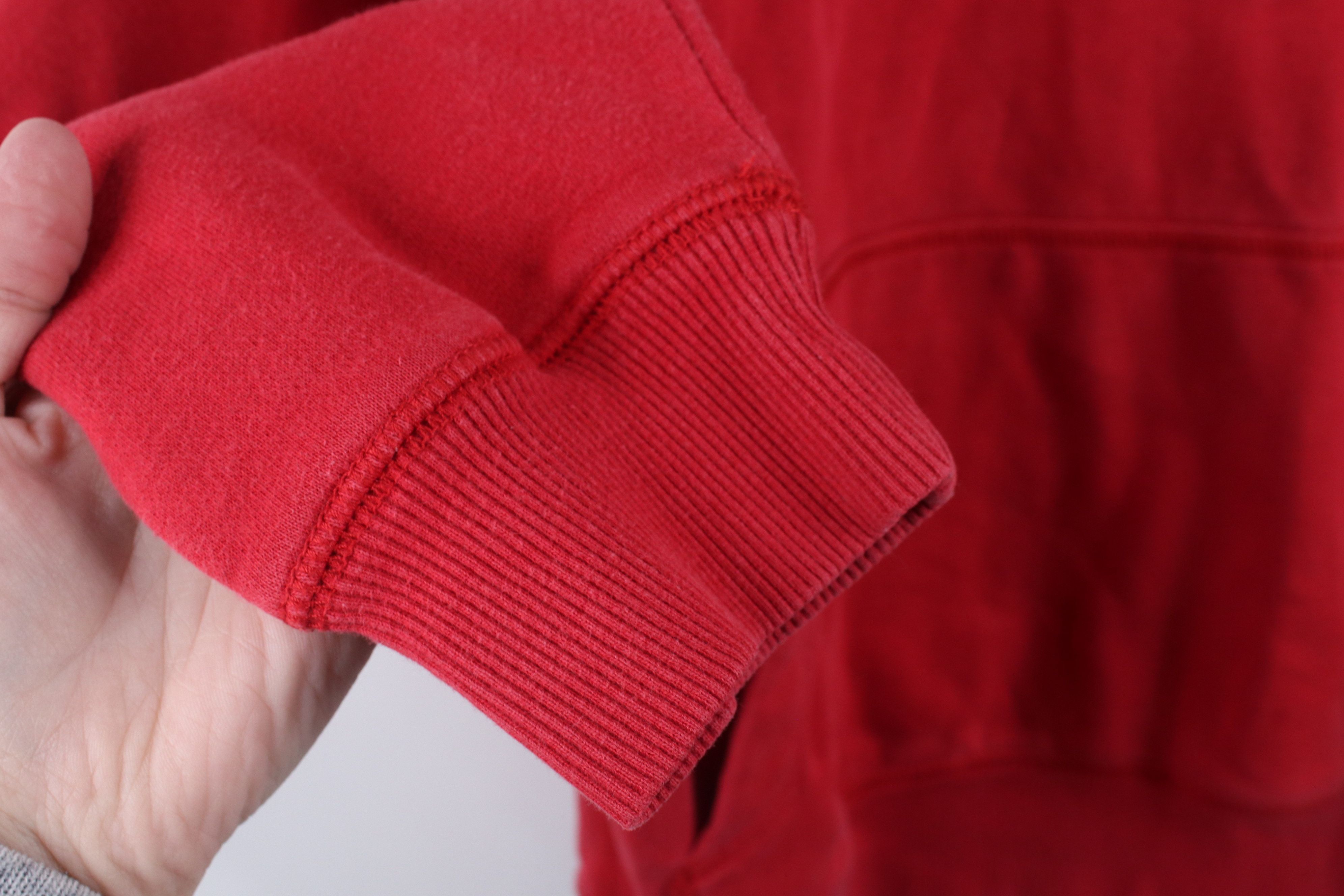 Nike × Vintage Vintage Y2K Nike Scott Mini Swoosh Hoodie Sweatshirt Red Size US S / EU 44-46 / 1 - 6 Thumbnail