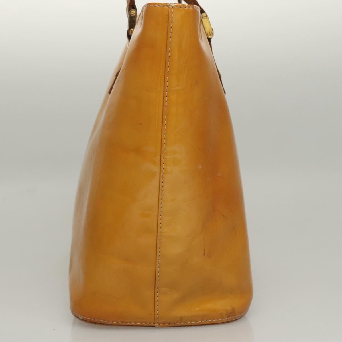 Louis Vuitton LOUIS VUITTON Monogram Vernis Houston Hand Bag Jaune M91121 Size ONE SIZE - 5 Thumbnail