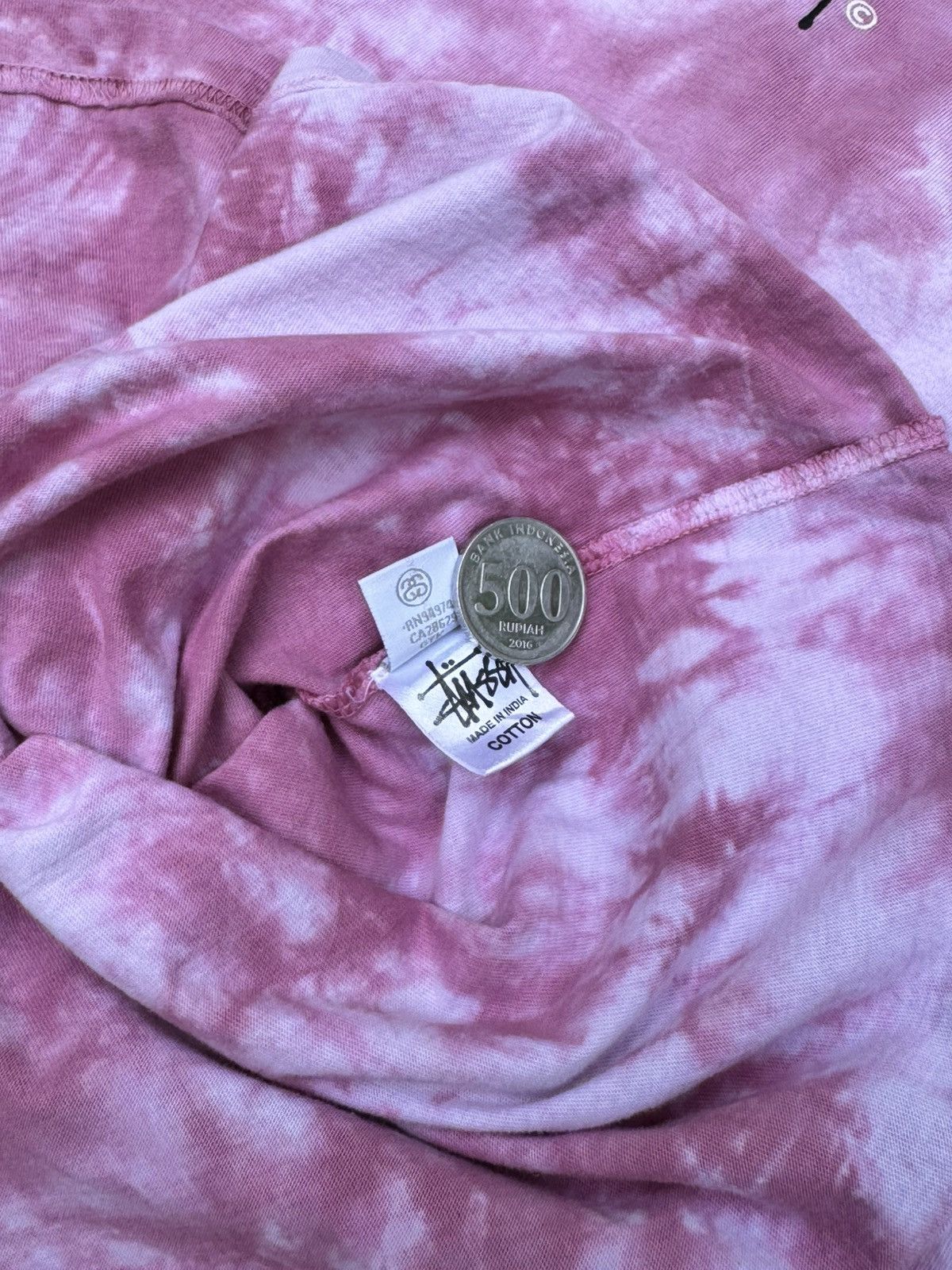 Stussy Stussy Women's Verna Tie Dye Long Sleeve in Light Pink Size US L / EU 52-54 / 3 - 9 Thumbnail